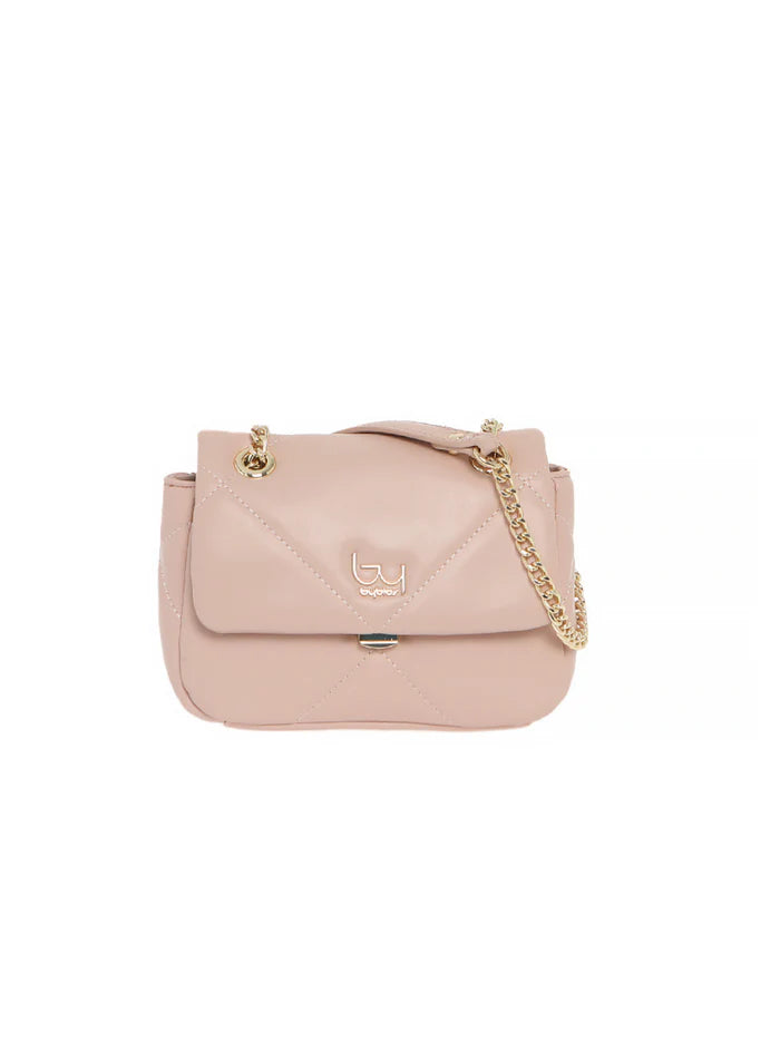 Borsa a tracolla donna By Byblos compatta ed elegante con catena decorativa Rosa TU | Giò Fashion
