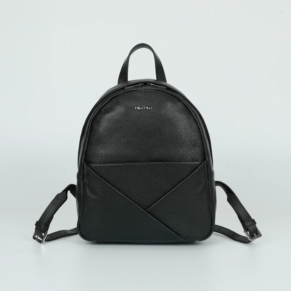Zaino Mimi Mua in ecopelle dallo stile minimal NERO TU | Giò Fashion
