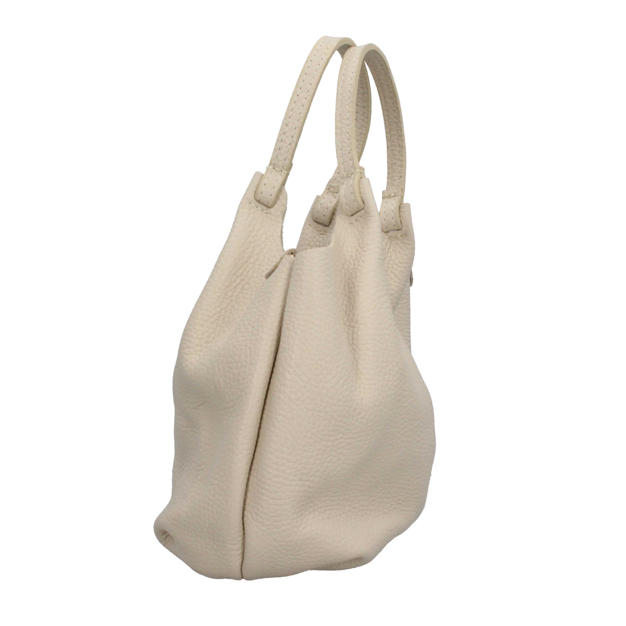 Borsa a mano in pelle martellata dal design versatile