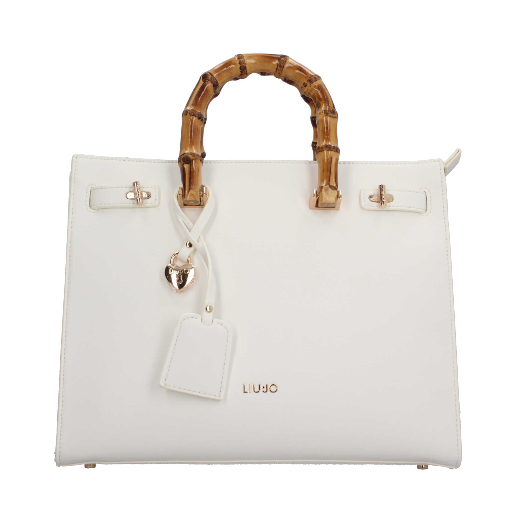 Borsa Donna Liu Jo con Manico Bamboo e Design Elegante Bianco TU | Giò Fashion