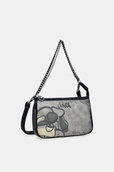 Borsa a spalla Anekke con catena e tracolla regolabile