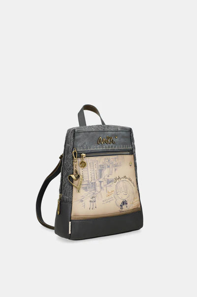 Zaino Anekke Contemporary con tasca frontale e dettagli grafici