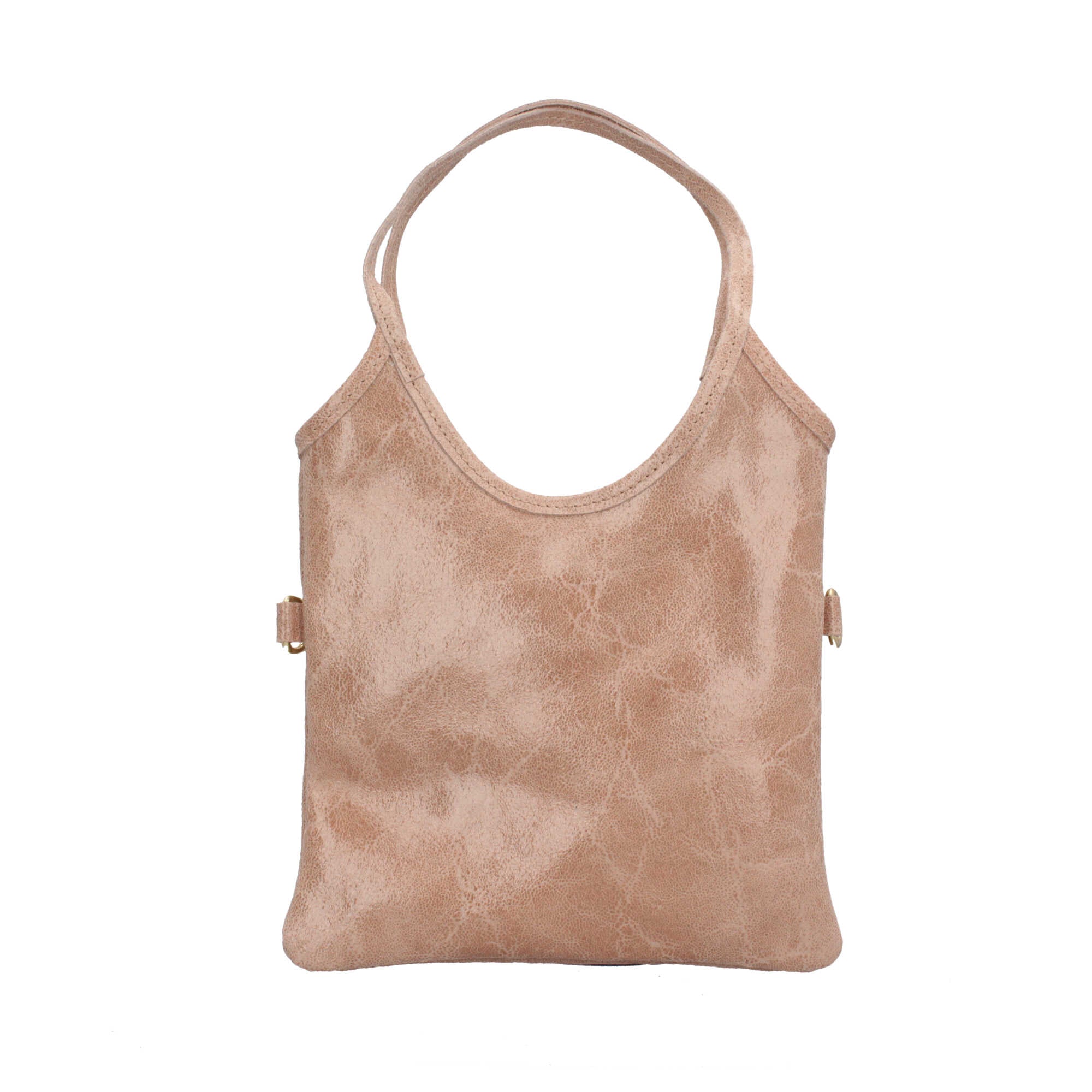 Borsa a mano in pelle Made in Italy con design sottile e moderno Rosa Taglia Unica | Giò Fashion