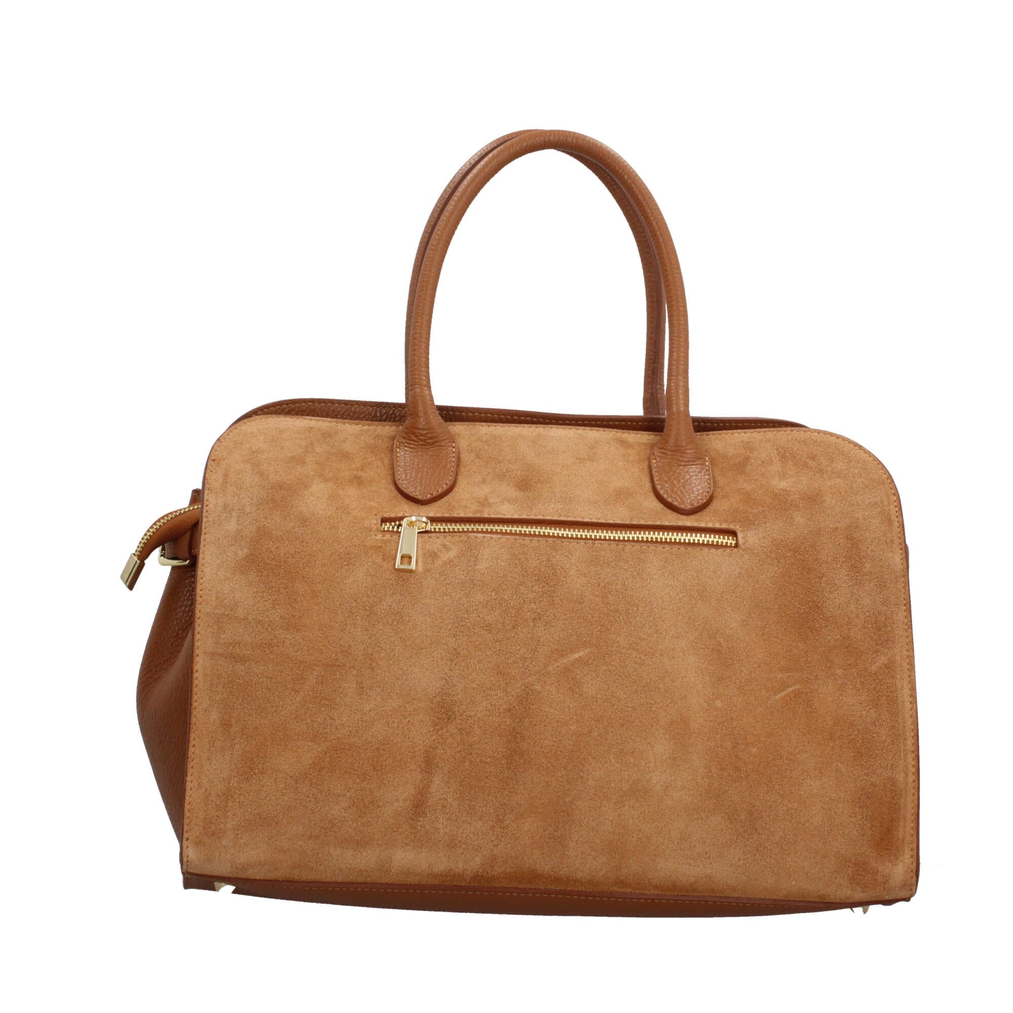 Borsa shopping a spalla in vera pelle Made in Italy