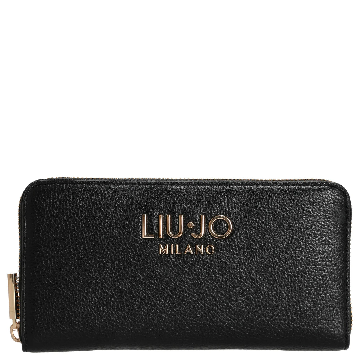 Portafoglio Liu Jo Milano Donna – Elegante con Zip e Logo Metallico Nero TU | Giò Fashion