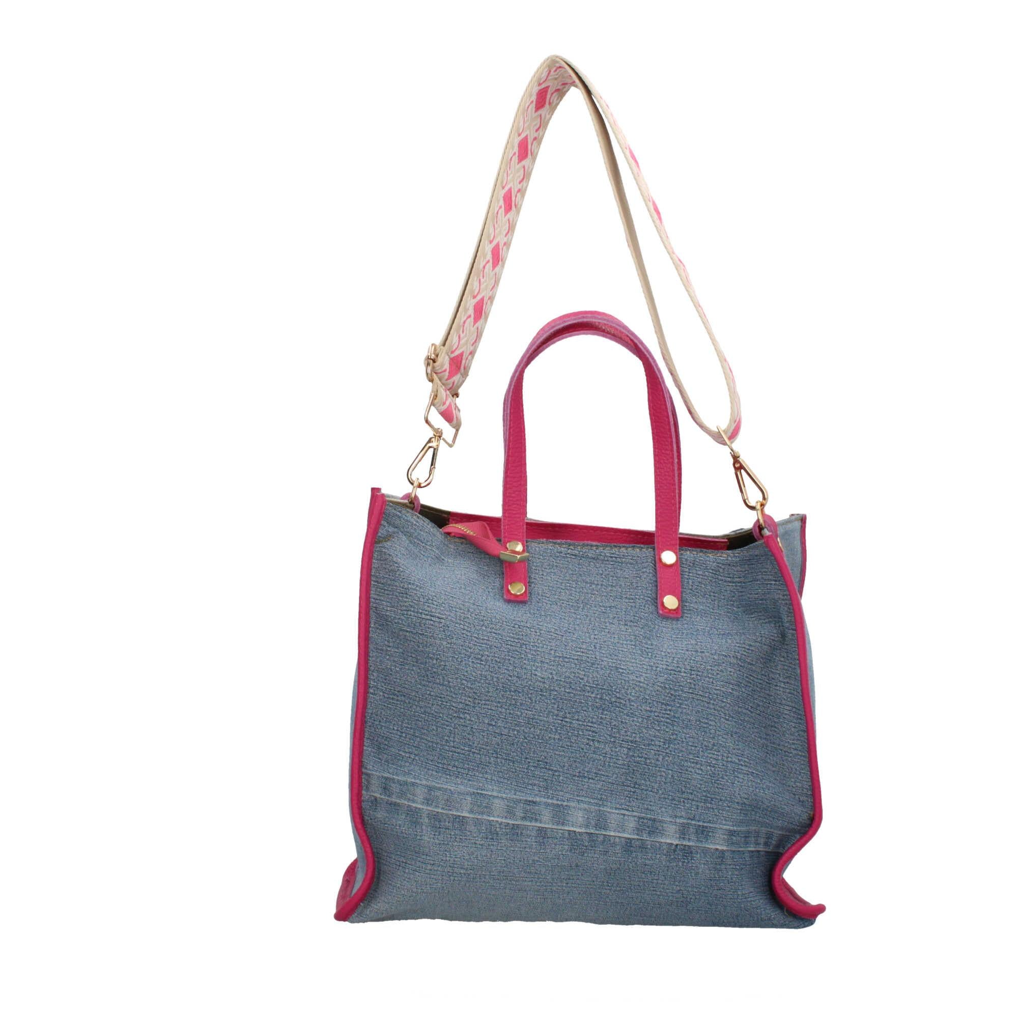 Borsa a mano in Denim Made in Italy
