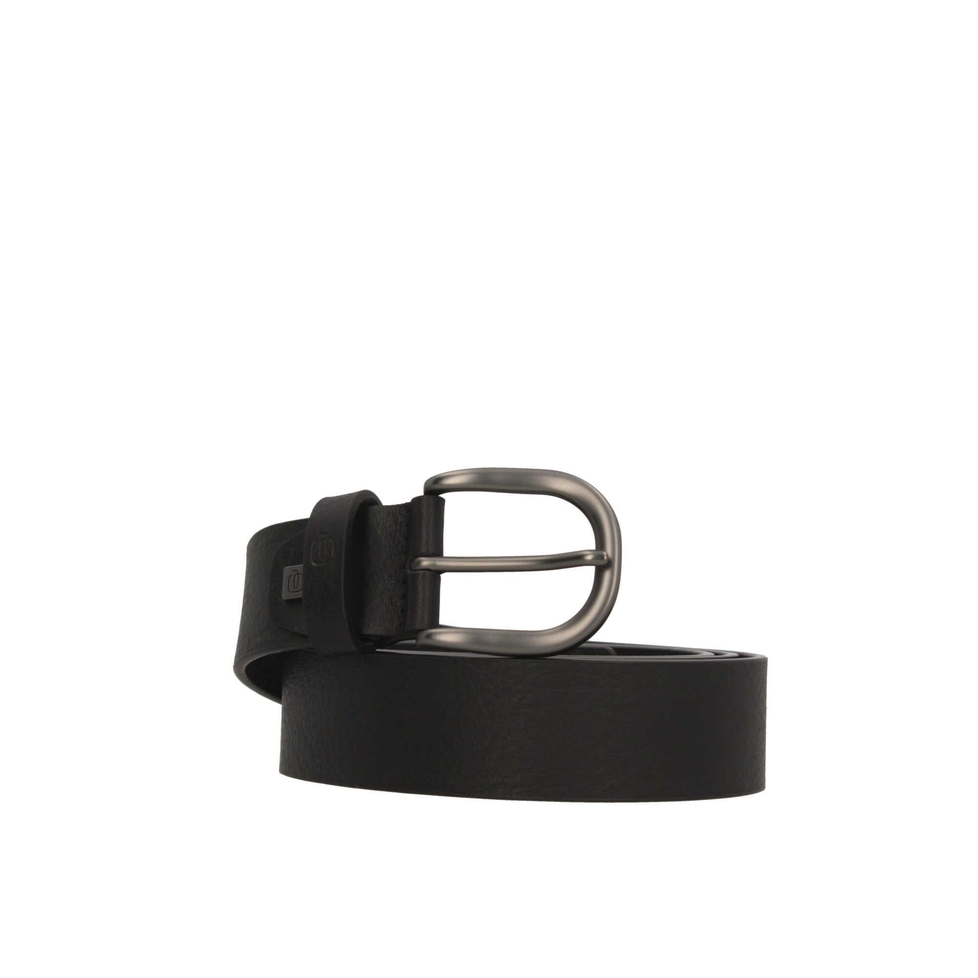 Cintura Piquadro 35mm om vera pelle con ardiglione