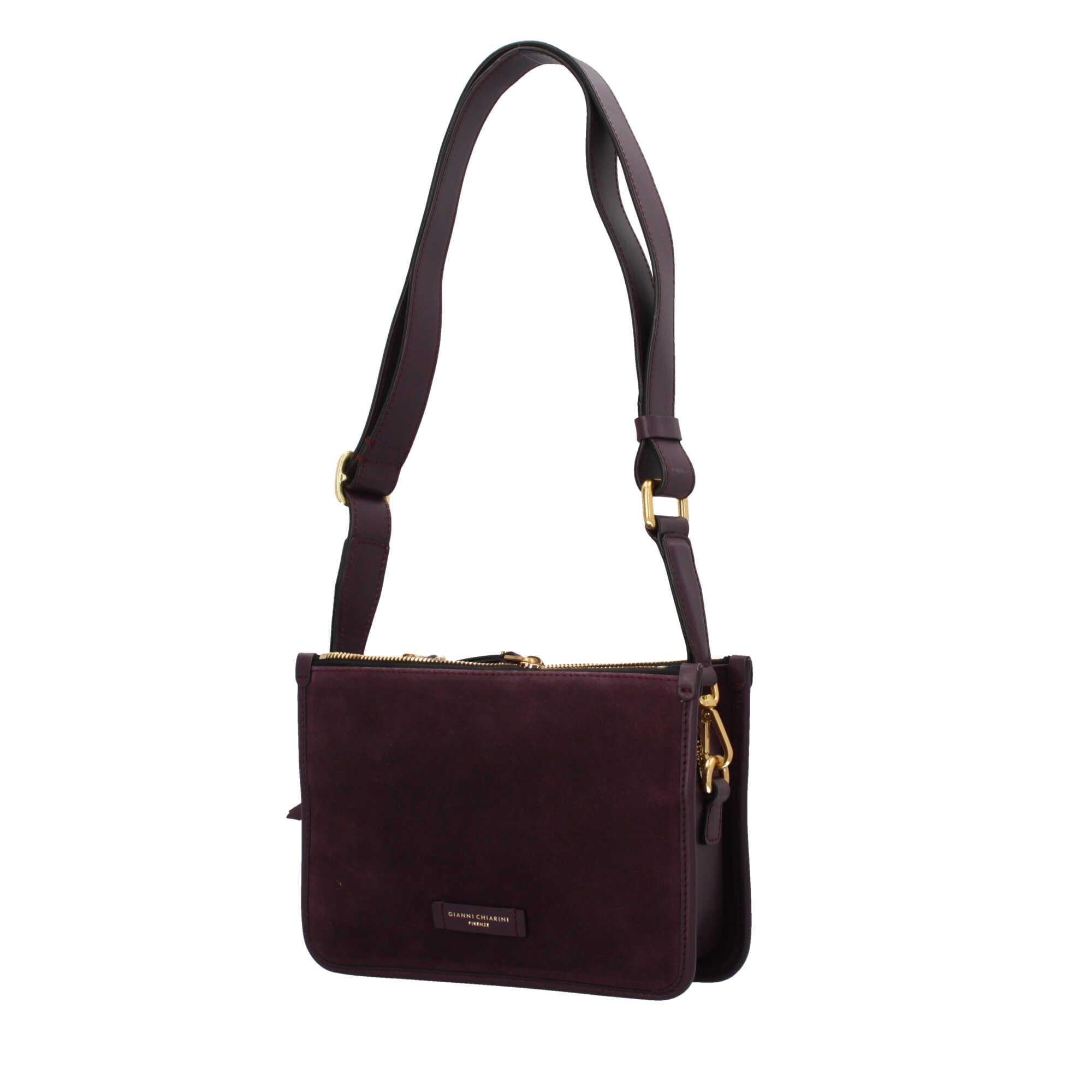 Borsa a tracolla in camoscio