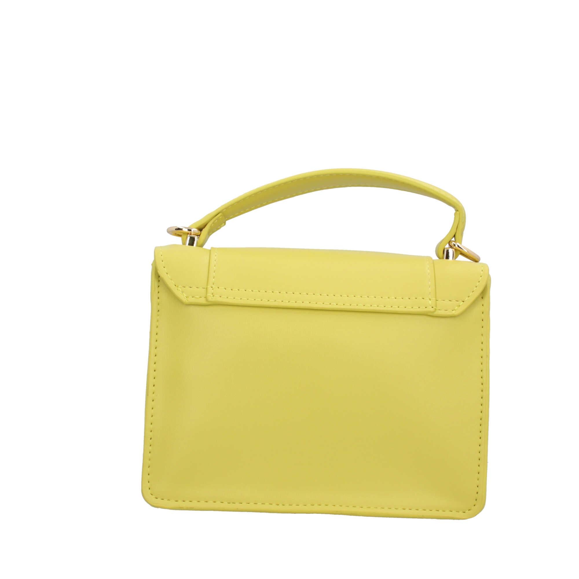 Y Not? Borsa a Mano Elegance in Pelle Sintetica Giallo Limone