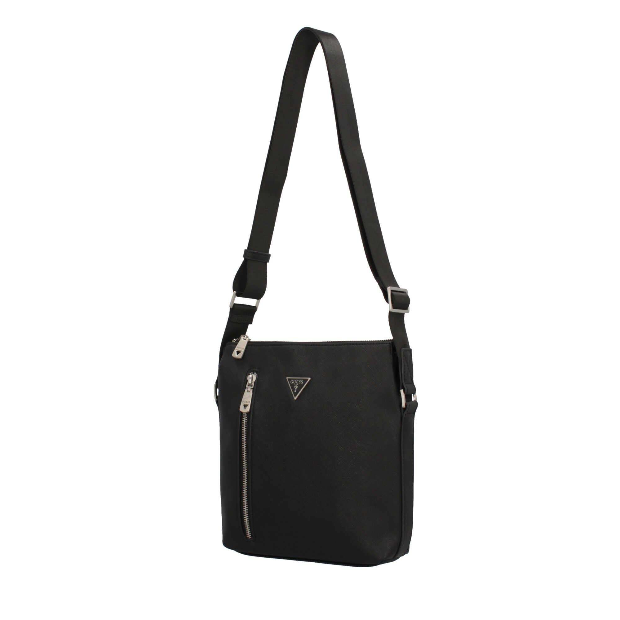 Borsellino Guess uomo Certosa Saffiano Smart bombato