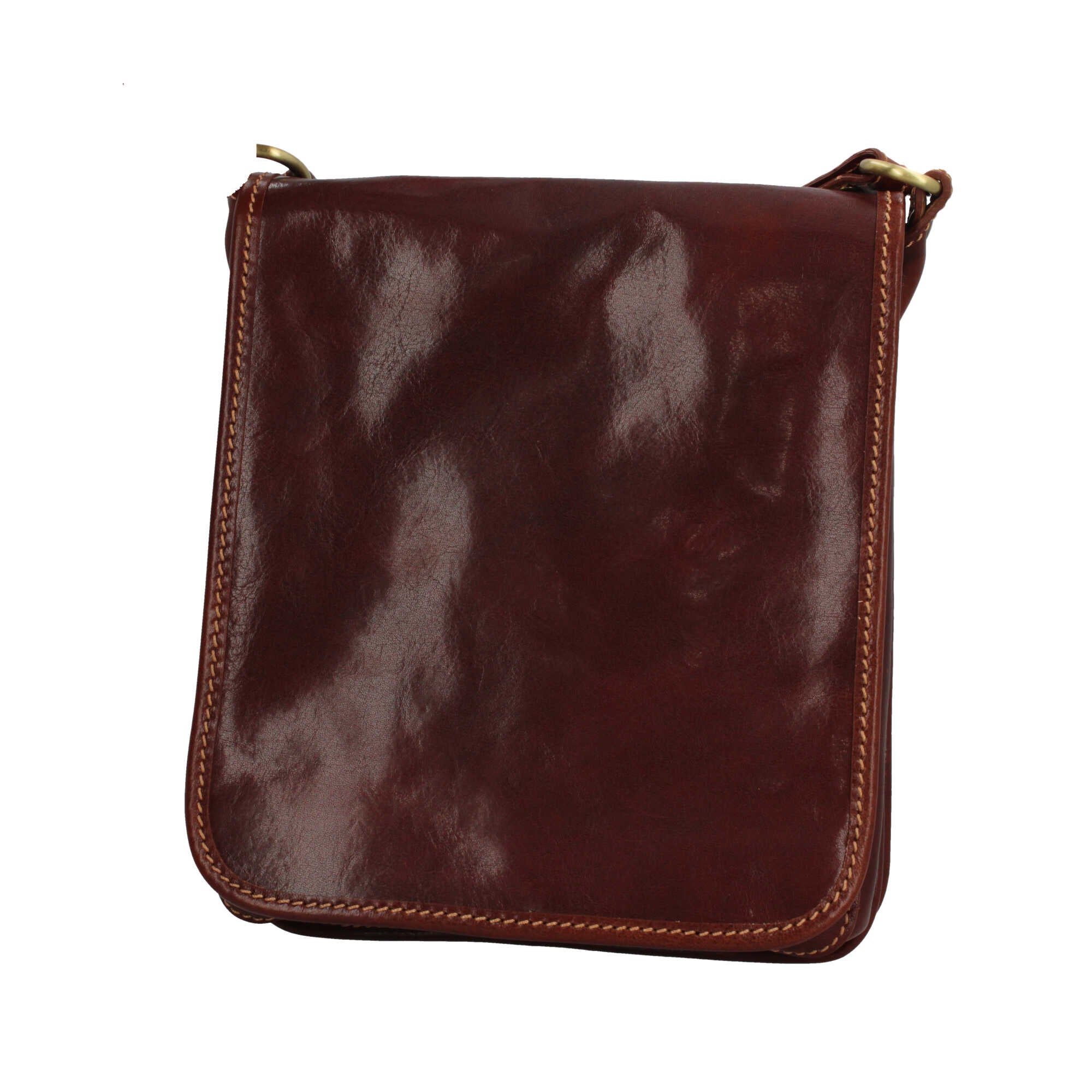 Borsa a tracolla in vera pelle artigianale Made in Italy