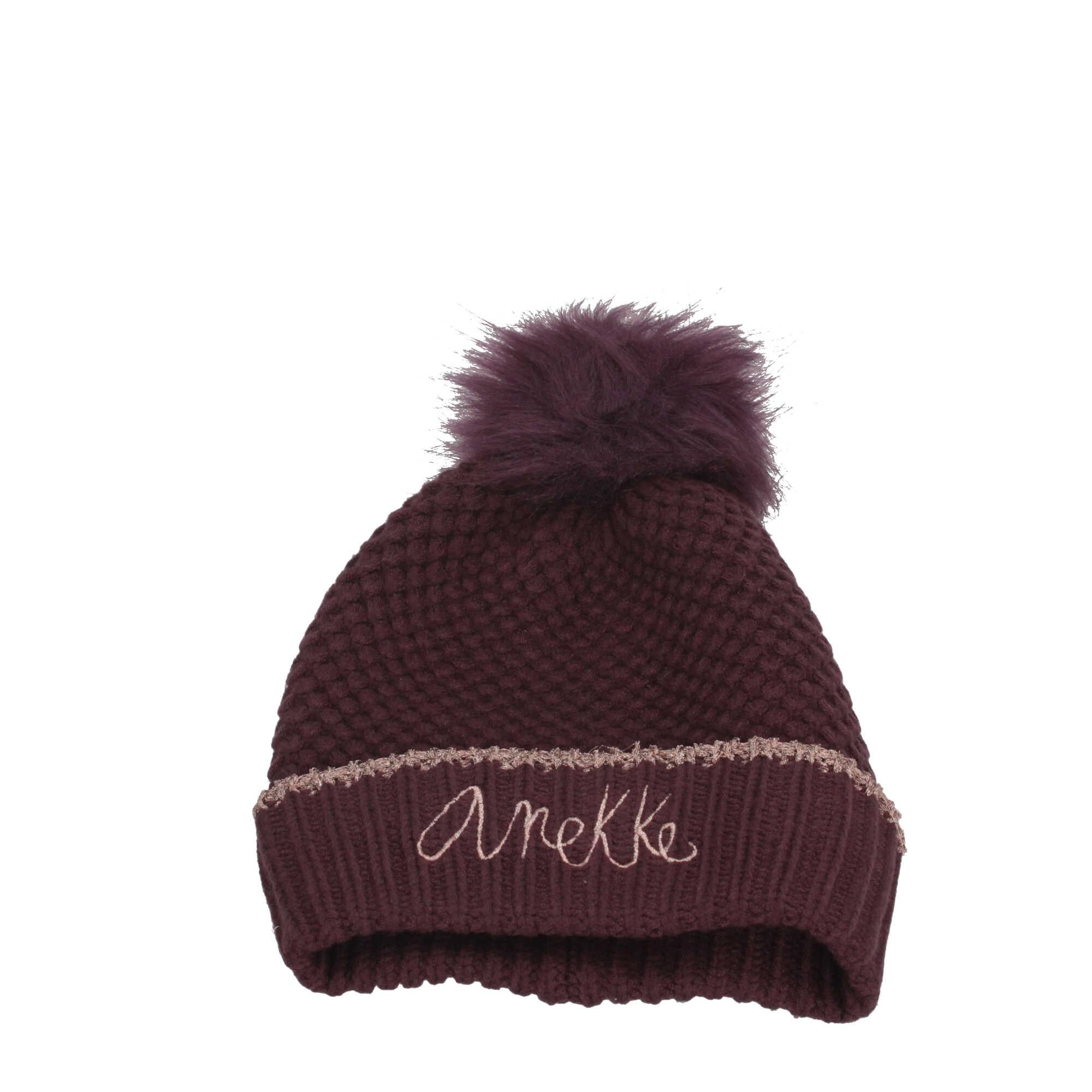 Cappello Anekke in maglia con pompon e dettaglio ricamato