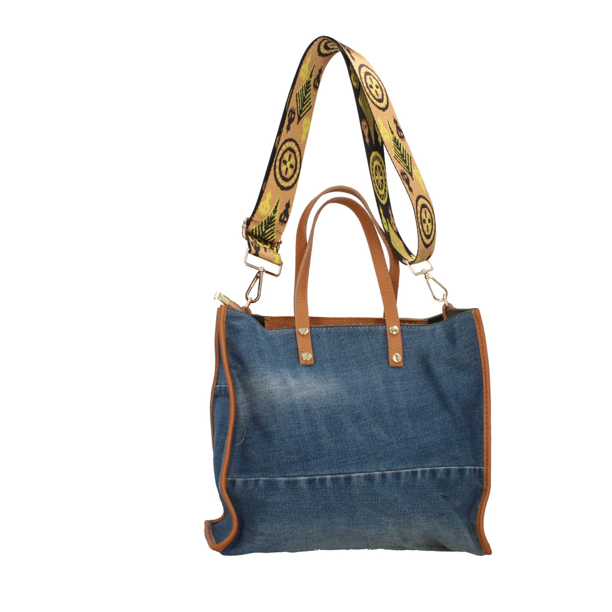 Borsa a mano in Denim Made in Italy