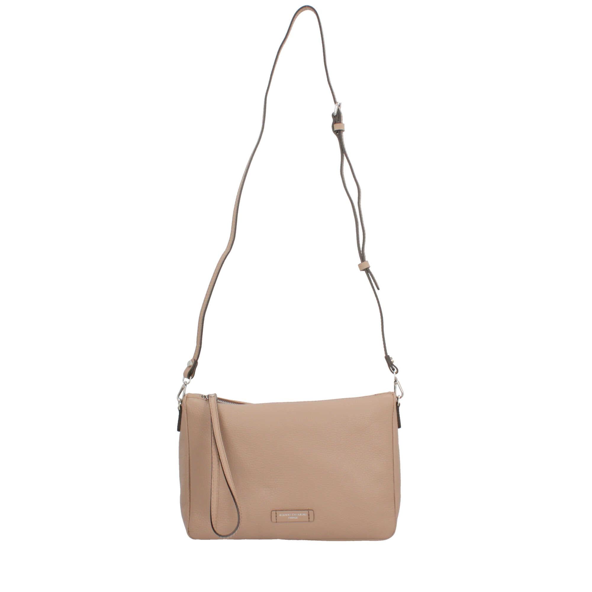 Gianni Chiarini Essential - Borsa a Tracolla Minimalista in Pelle Grana