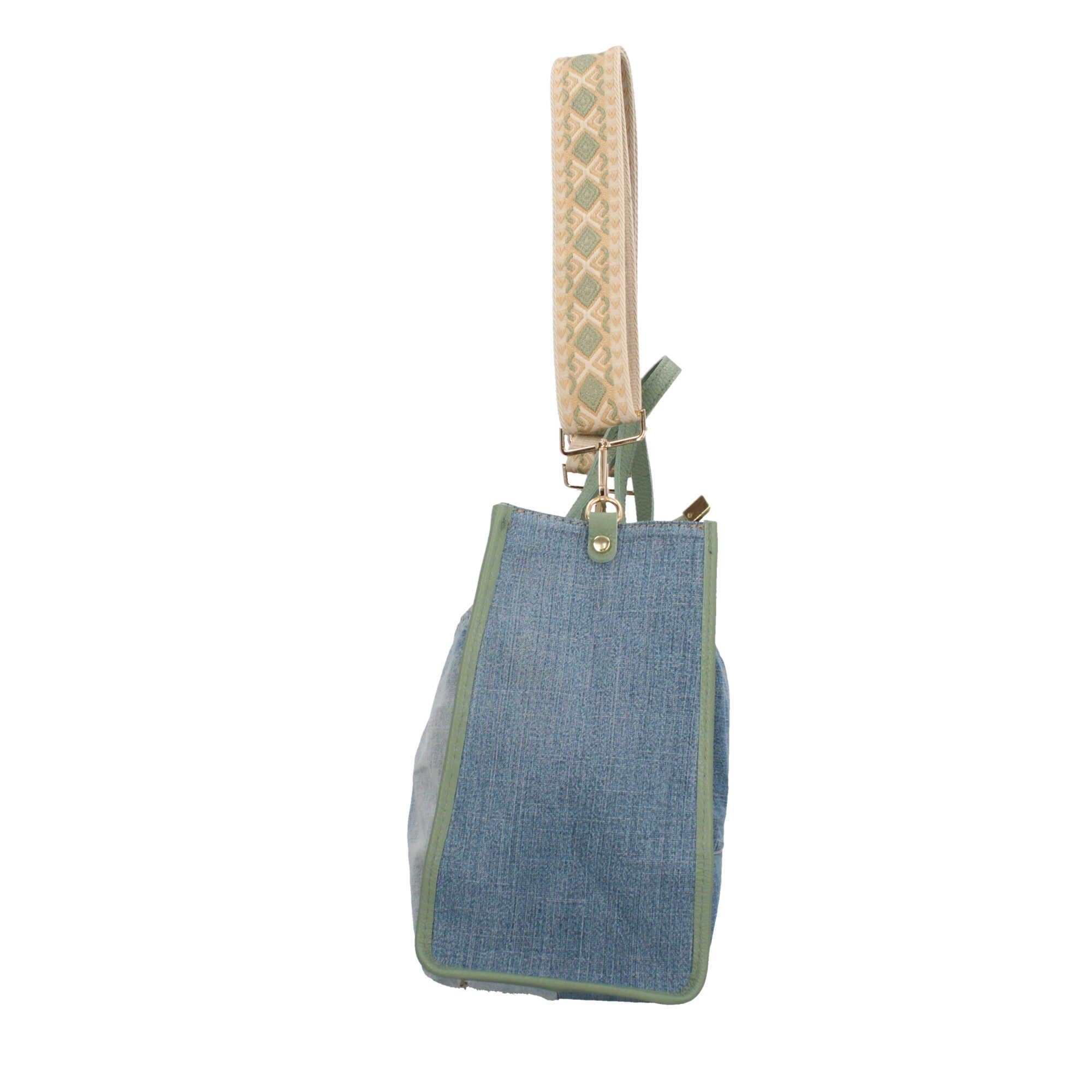 Borsa a mano in Denim Made in Italy