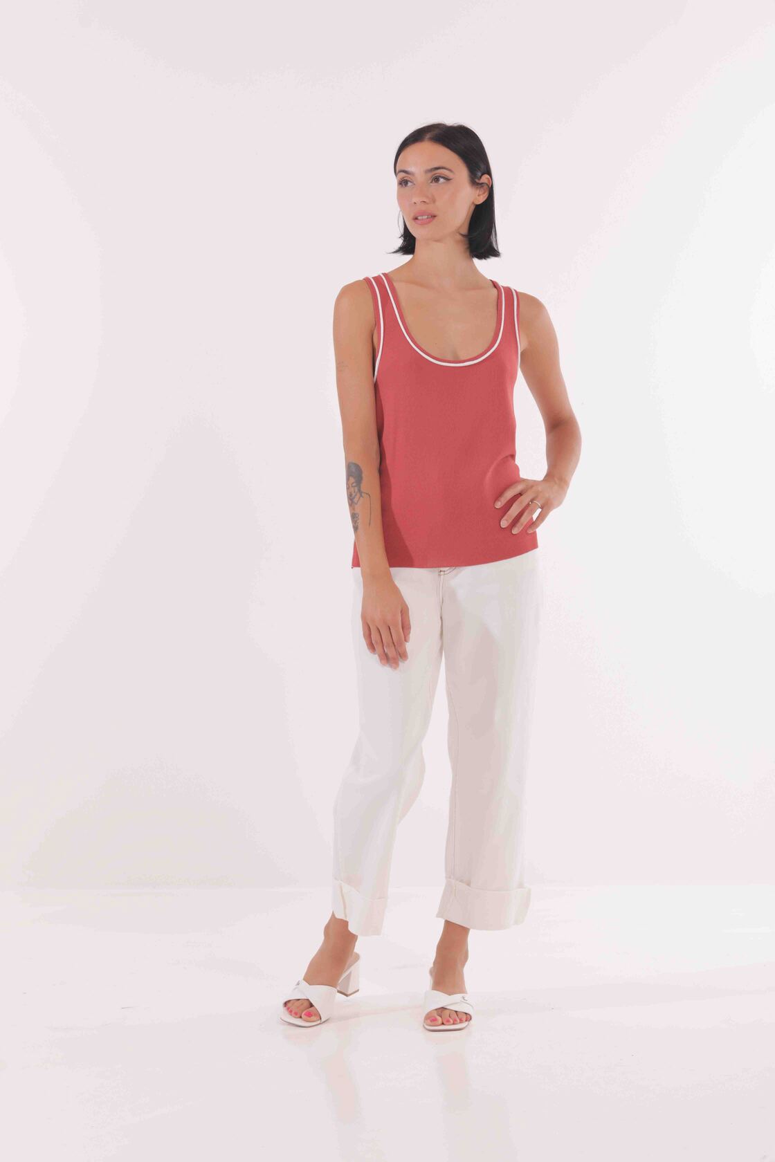 Pantaloni Cropped Mimi-Mua