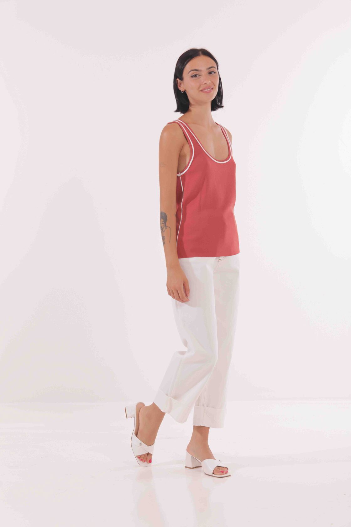 Pantaloni Cropped Mimi-Mua