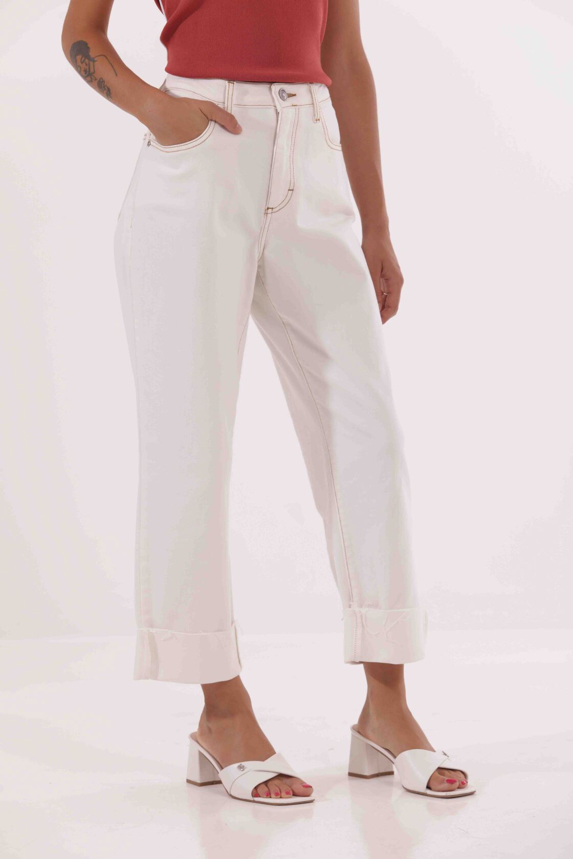 Pantaloni Cropped Mimi-Mua