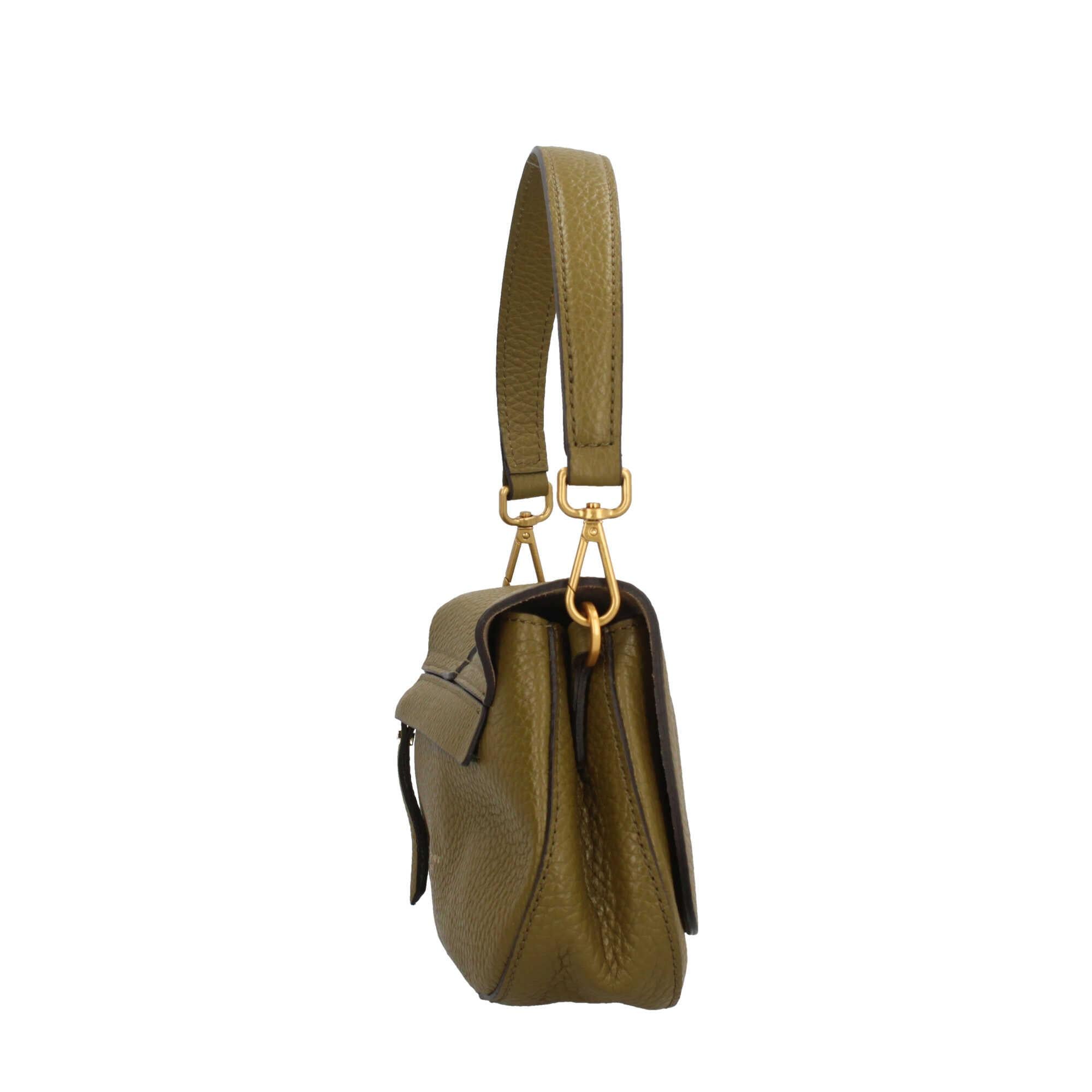 Gianni Chiarini Helena Round Borsa a Tracolla Glamour in Pelle Grana M