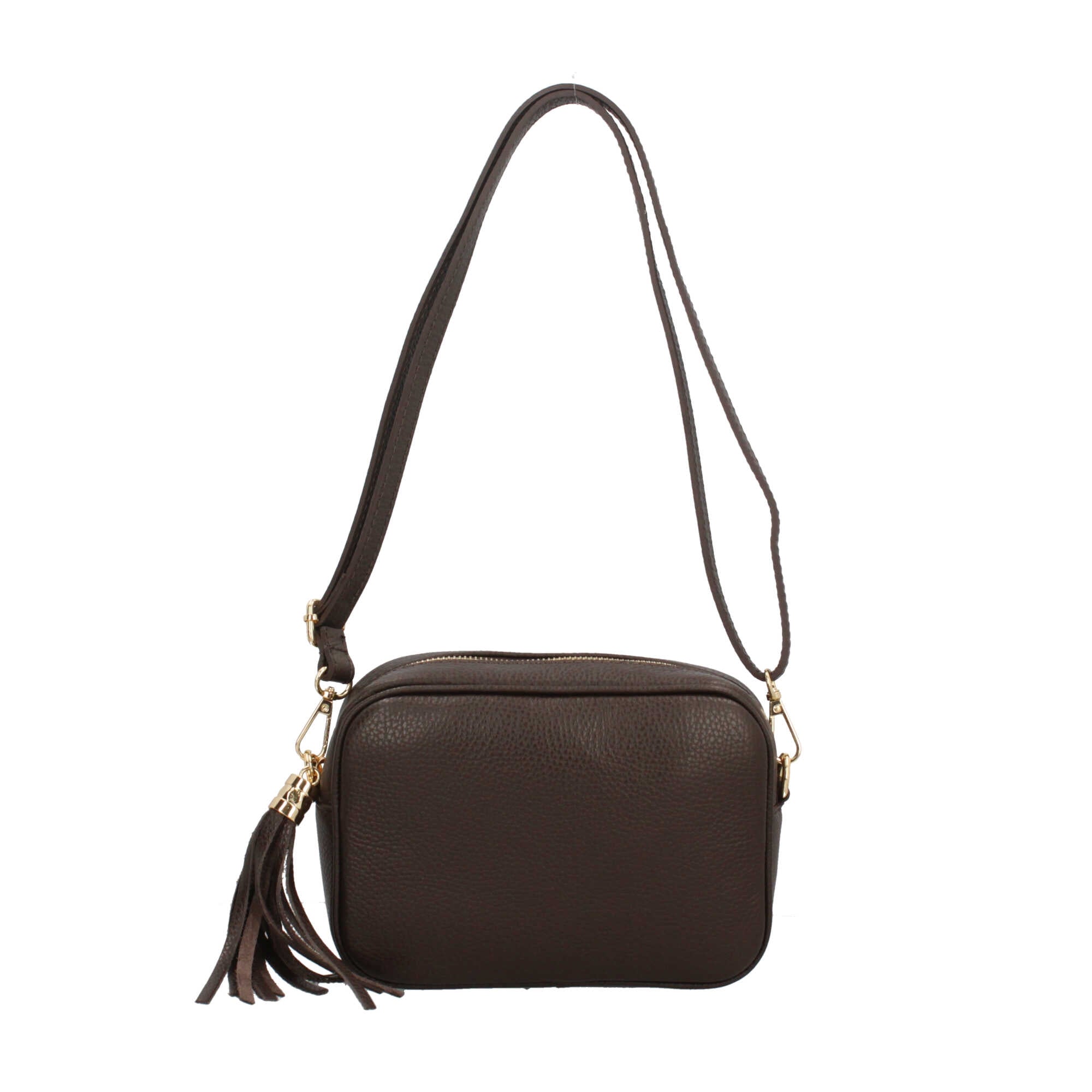 Saponetta in vera pelle Made in italy con tracolla removibile
