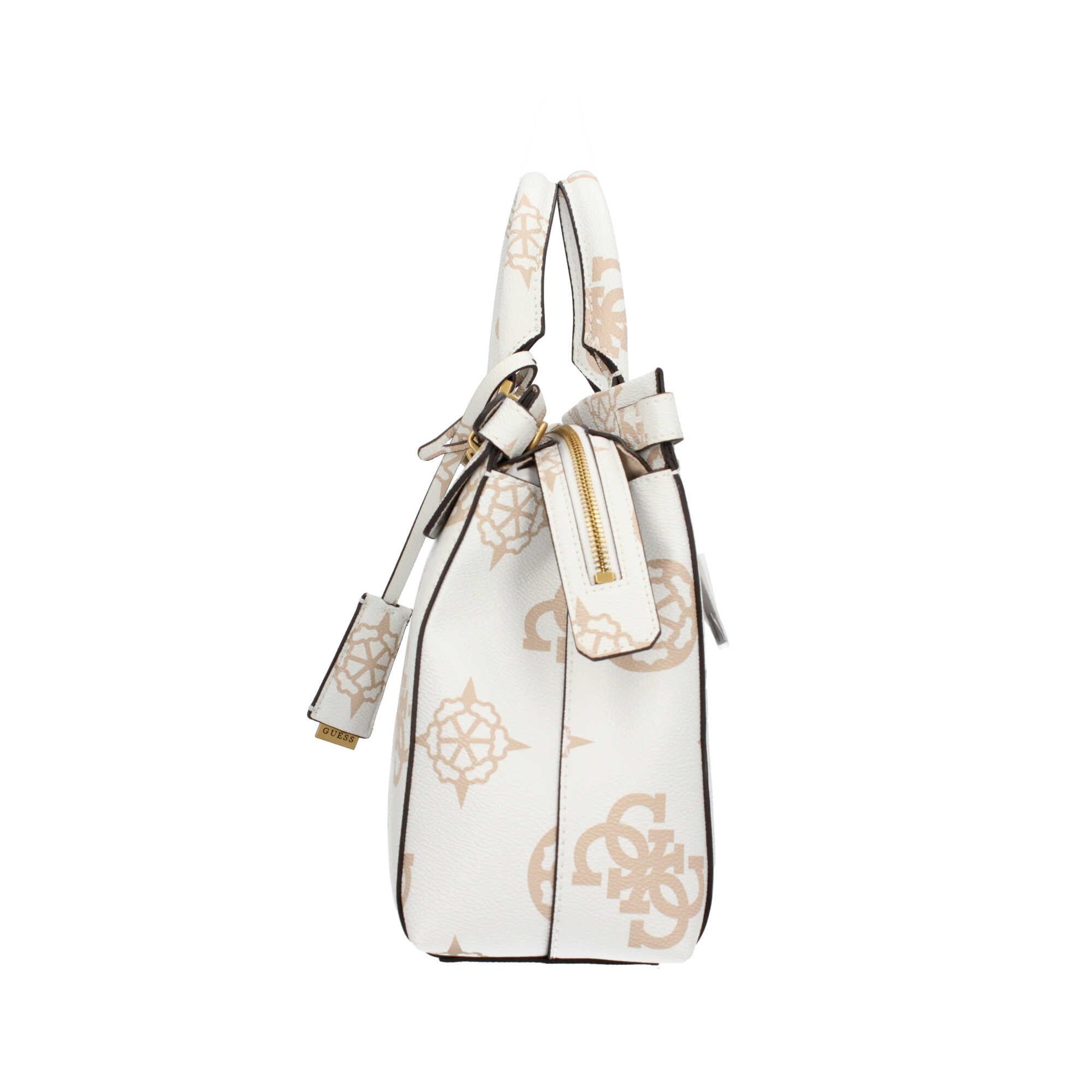 Borsa a Mano Guess con Stampa Monogramma e Dettagli Metallici