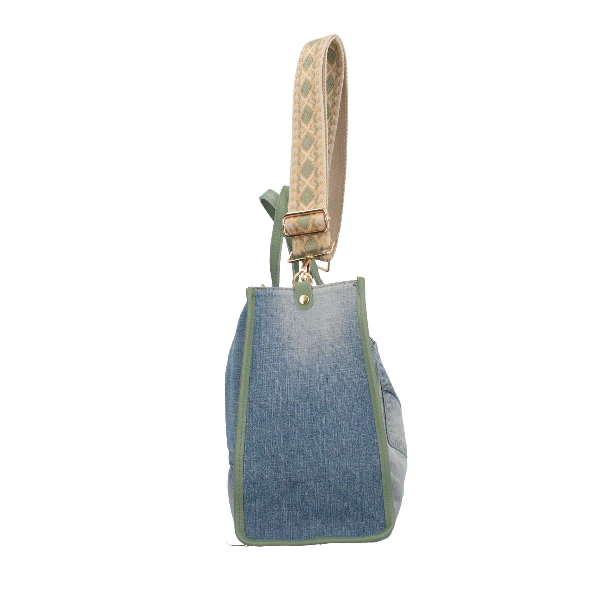 Borsa a mano in Denim Made in Italy