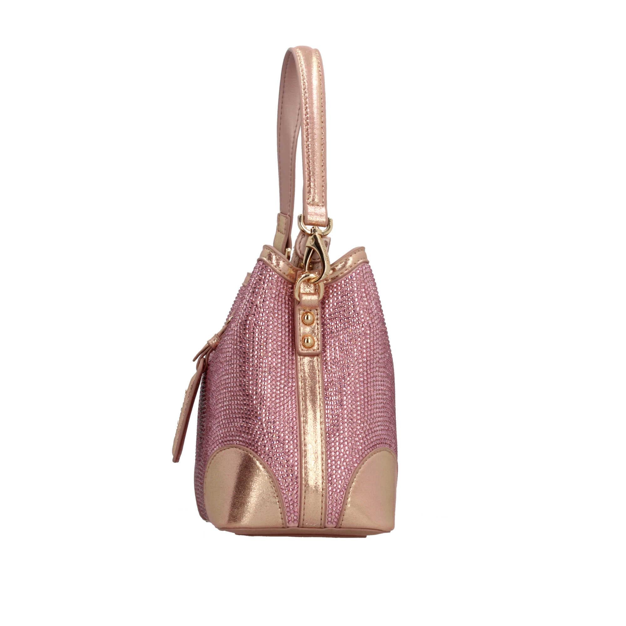 Borsa a secchiello Valentino con dettagli scintillanti e tracolla removibile