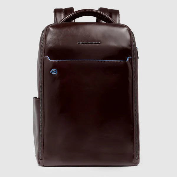 Zaino Piquadro in pelle porta PC e tablet con scomparti organizzati