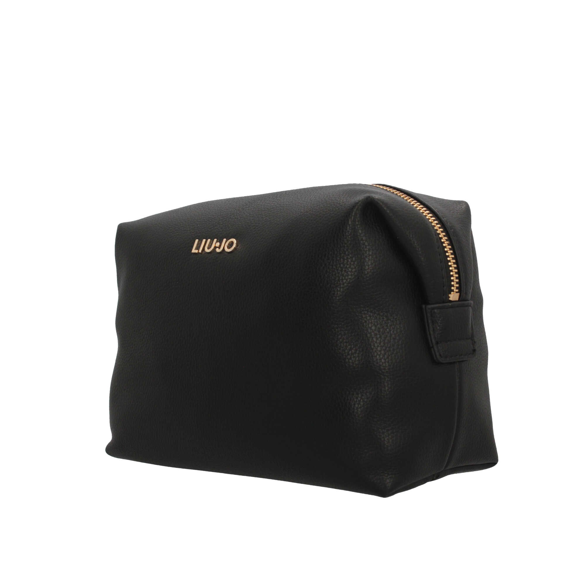 Beauty Case Donna Liu Jo con Logo in Metallo e Chiusura Zip
