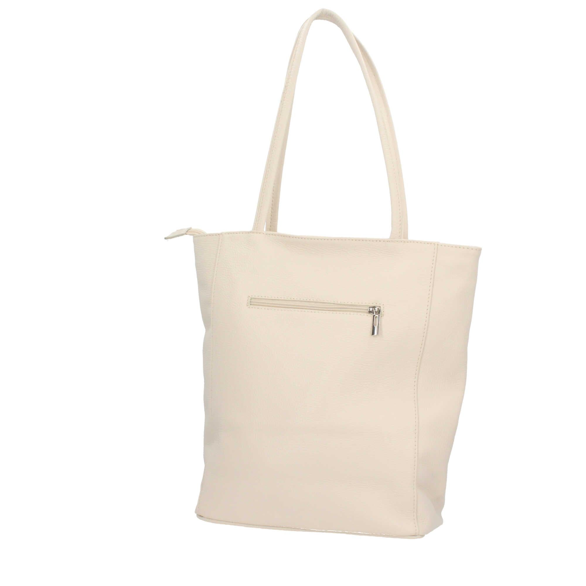 Borsa shopping con chiusura zip Made in italy