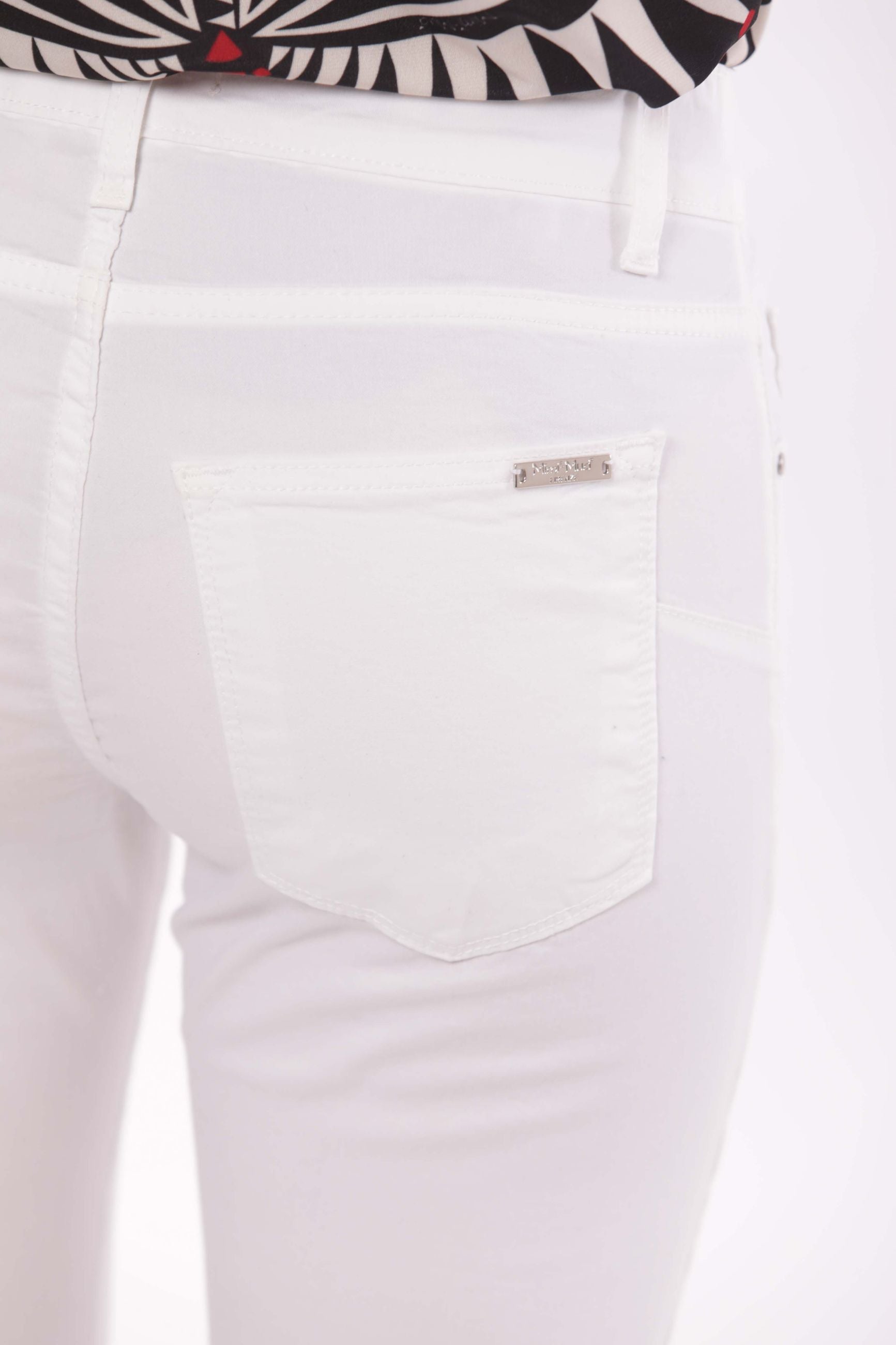 Mimi Mua pantalone cropped flare in gabardina