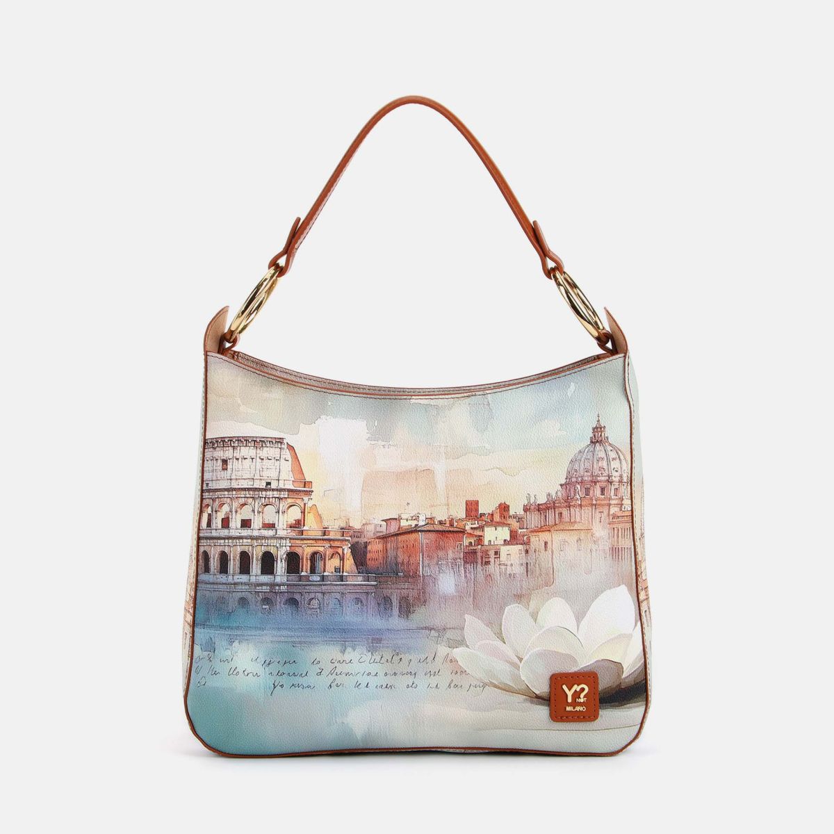 Borsa Hobo Donna Ynot? a Spalla in Ecopelle con Zip
