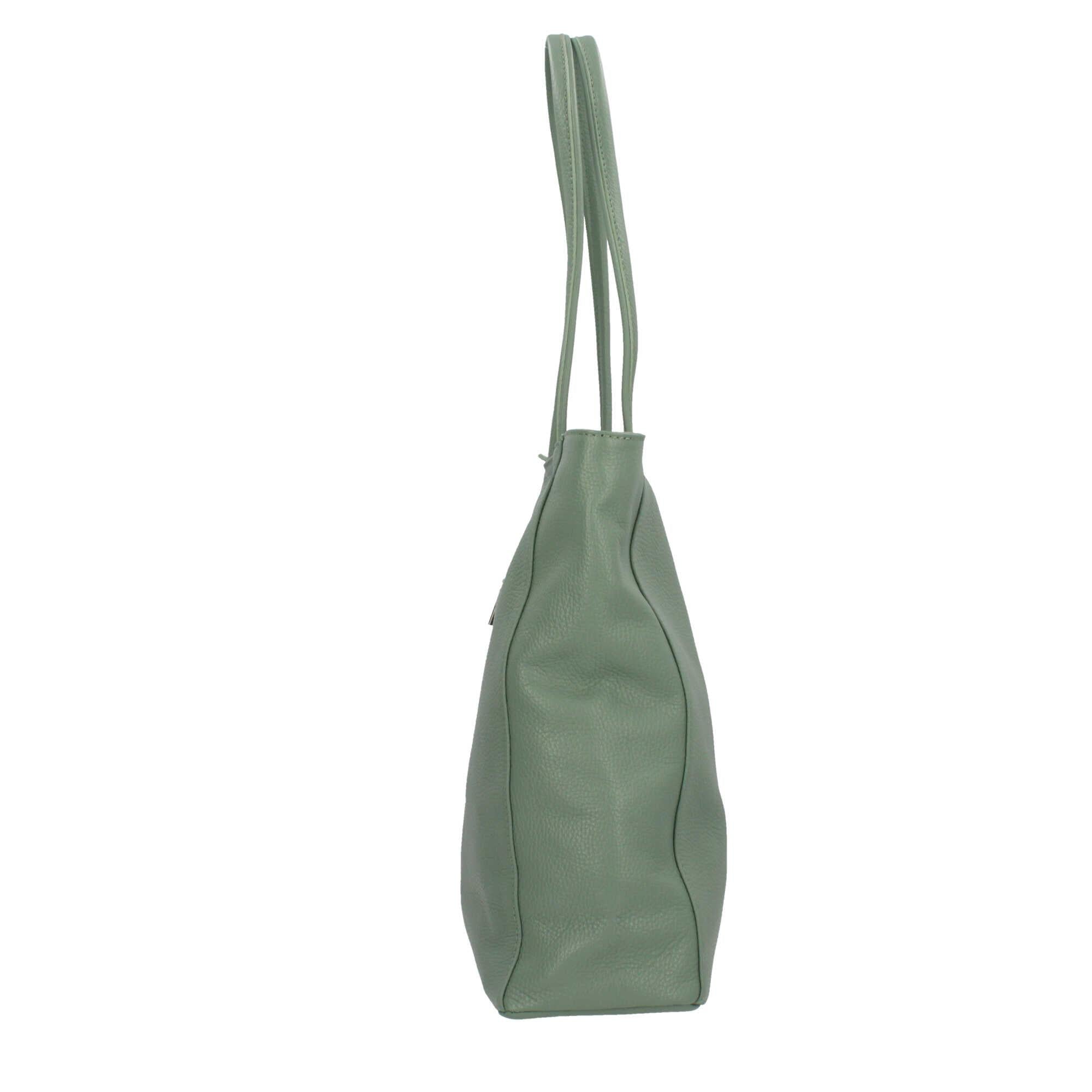 Borsa shopping con chiusura zip Made in italy