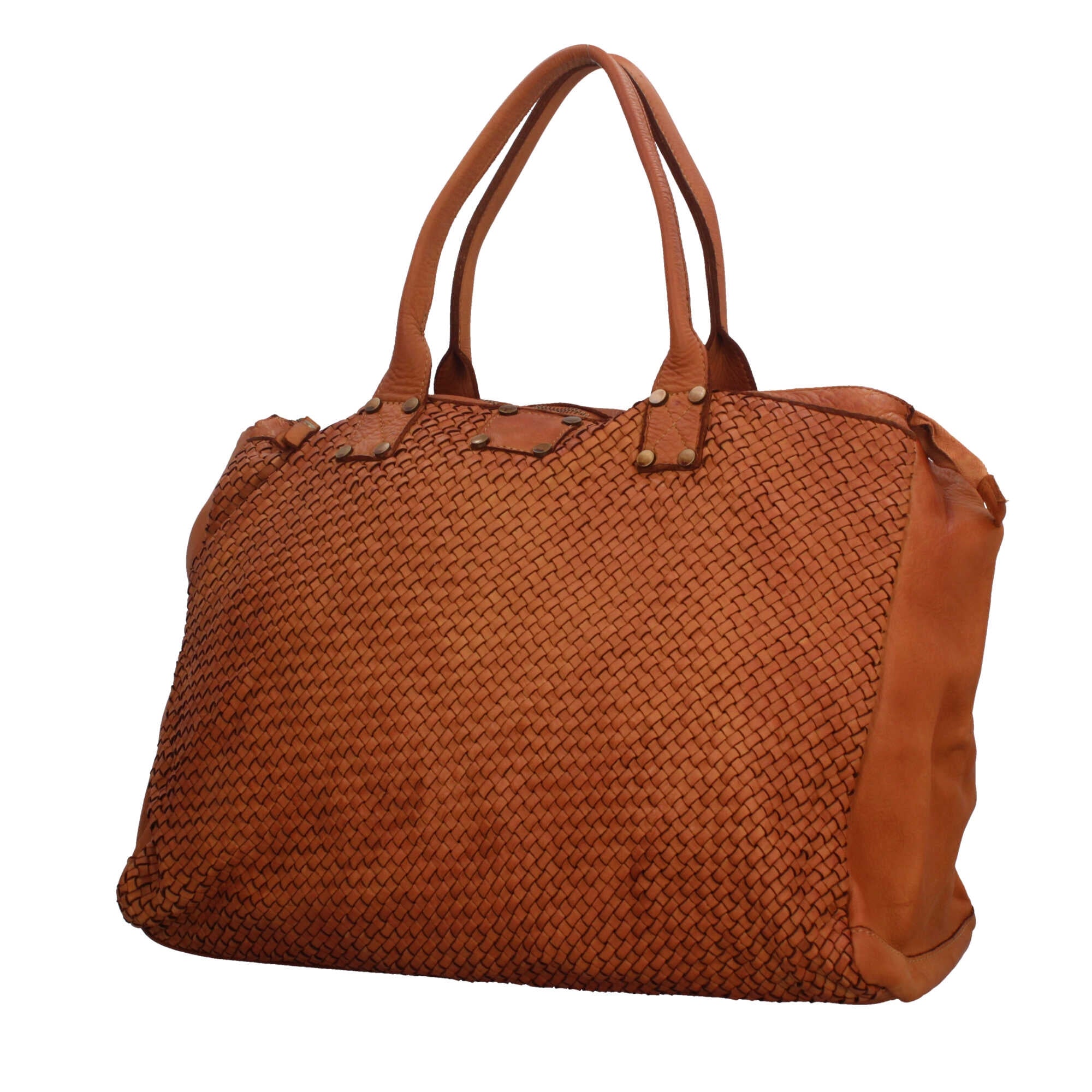 Borsa shopping in pelle Made in italy