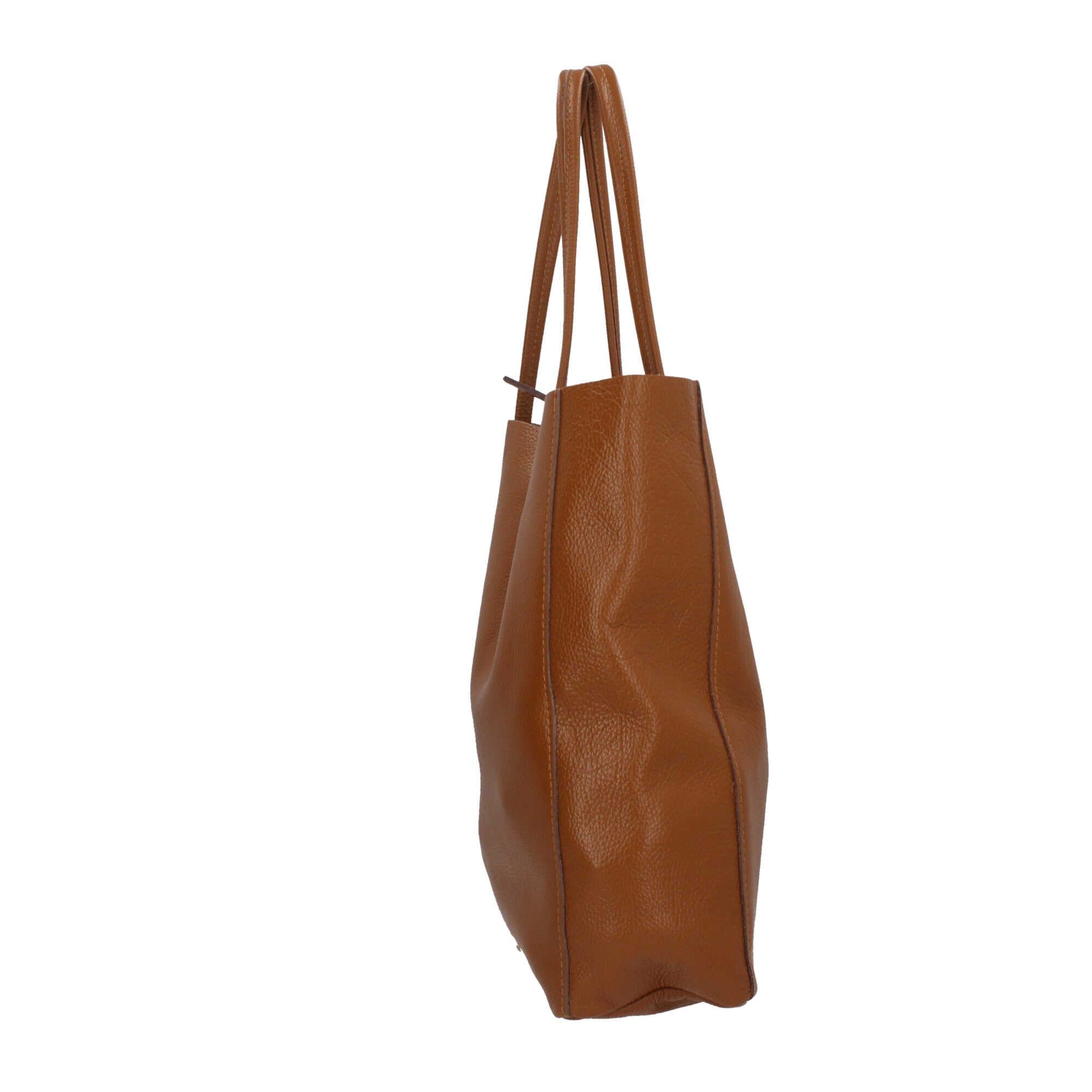 Borse shopping a spalla in vera pelle Made In Italy