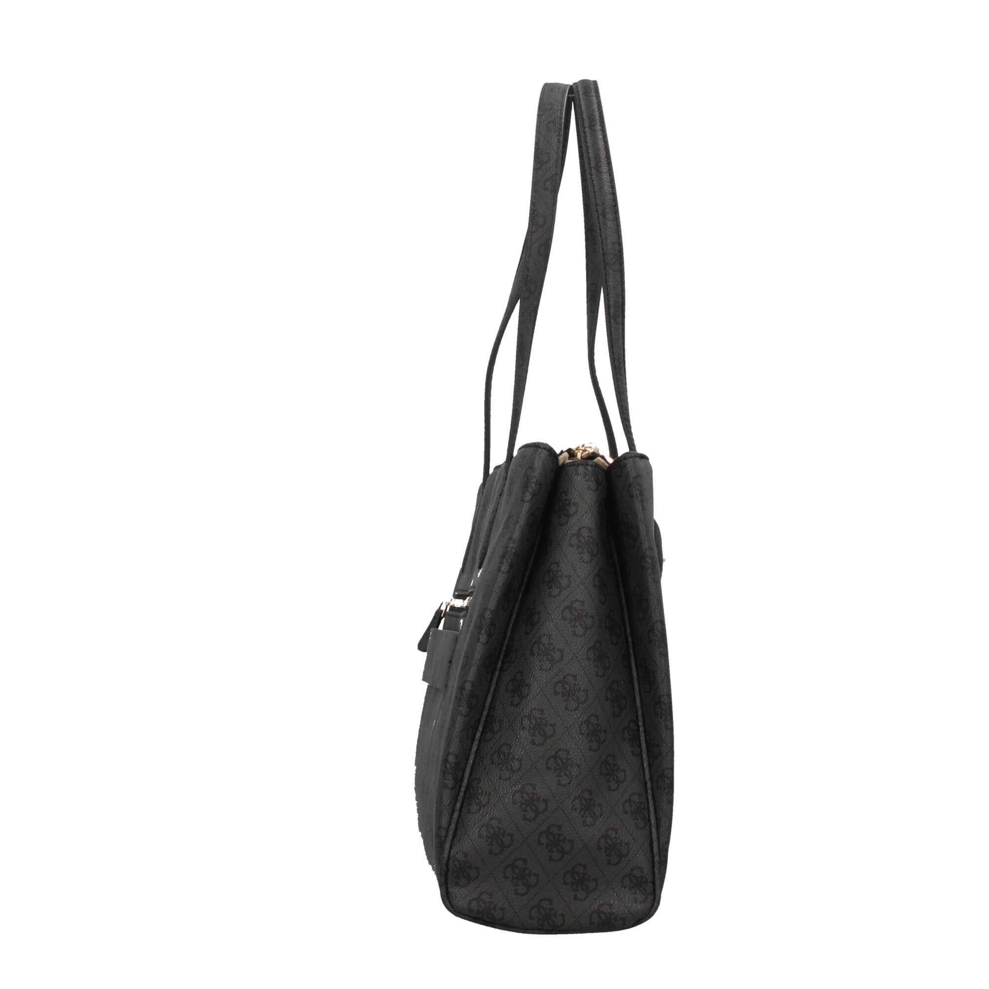 Borsa Tote Guess Monogram in Stile Classico con Charm Rimovibile