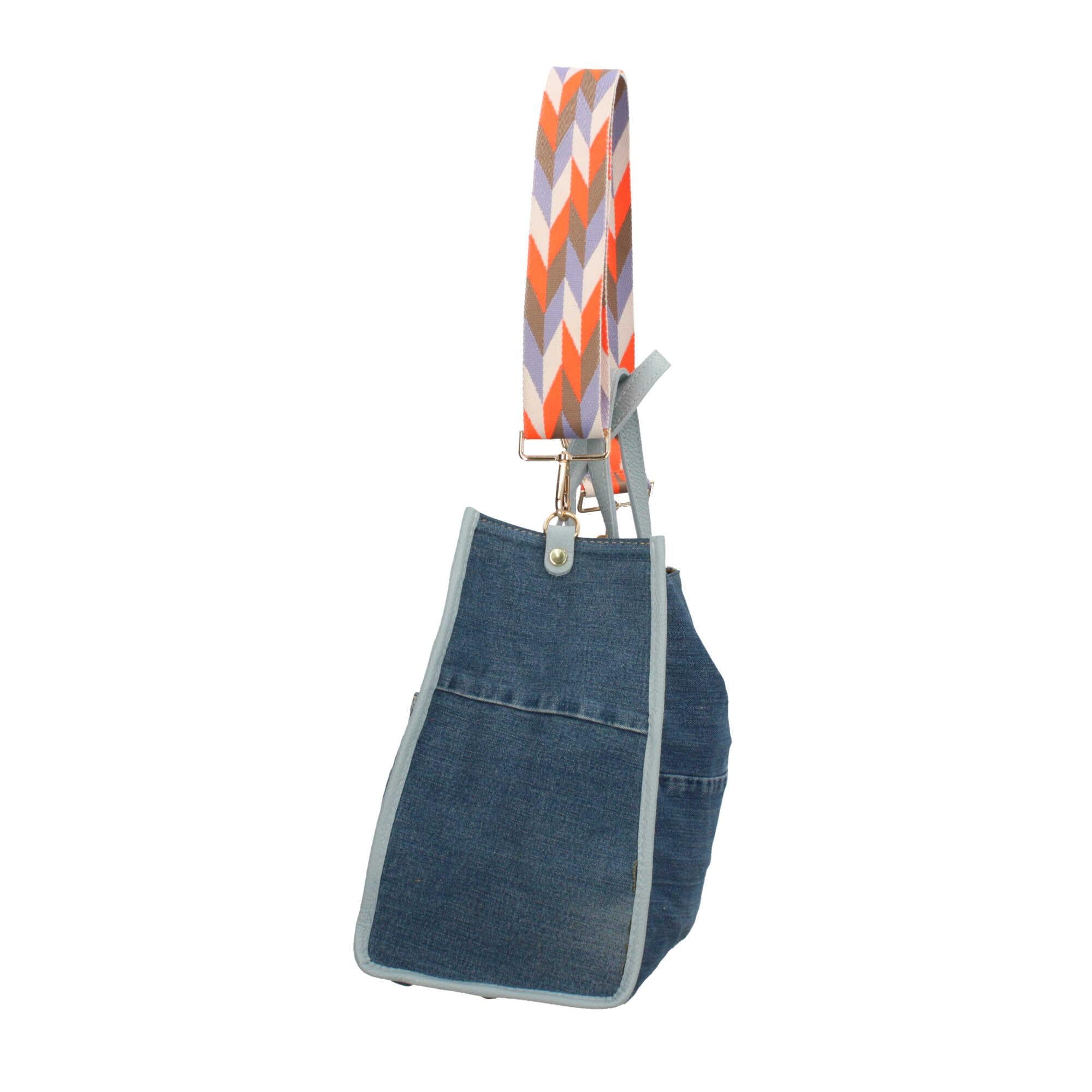 Borsa a mano in Denim Made in Italy