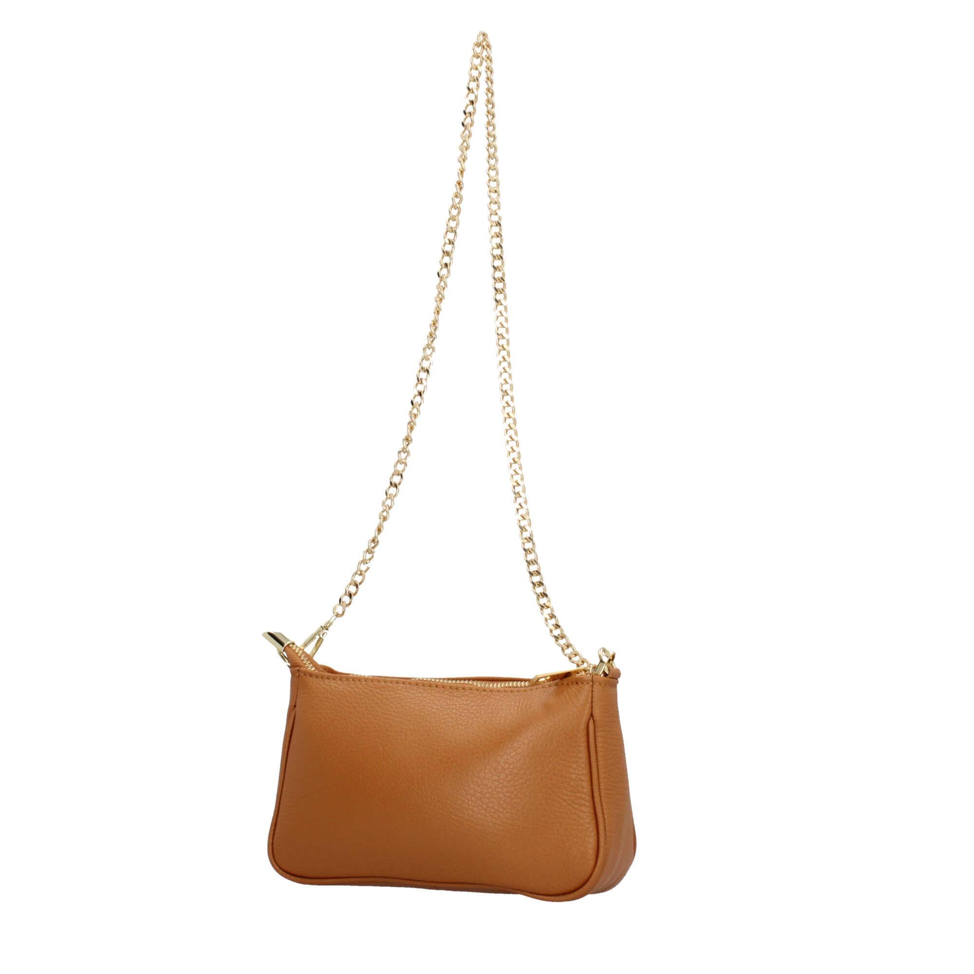 Borsa a spalla con tracolla in catena Made In Italy