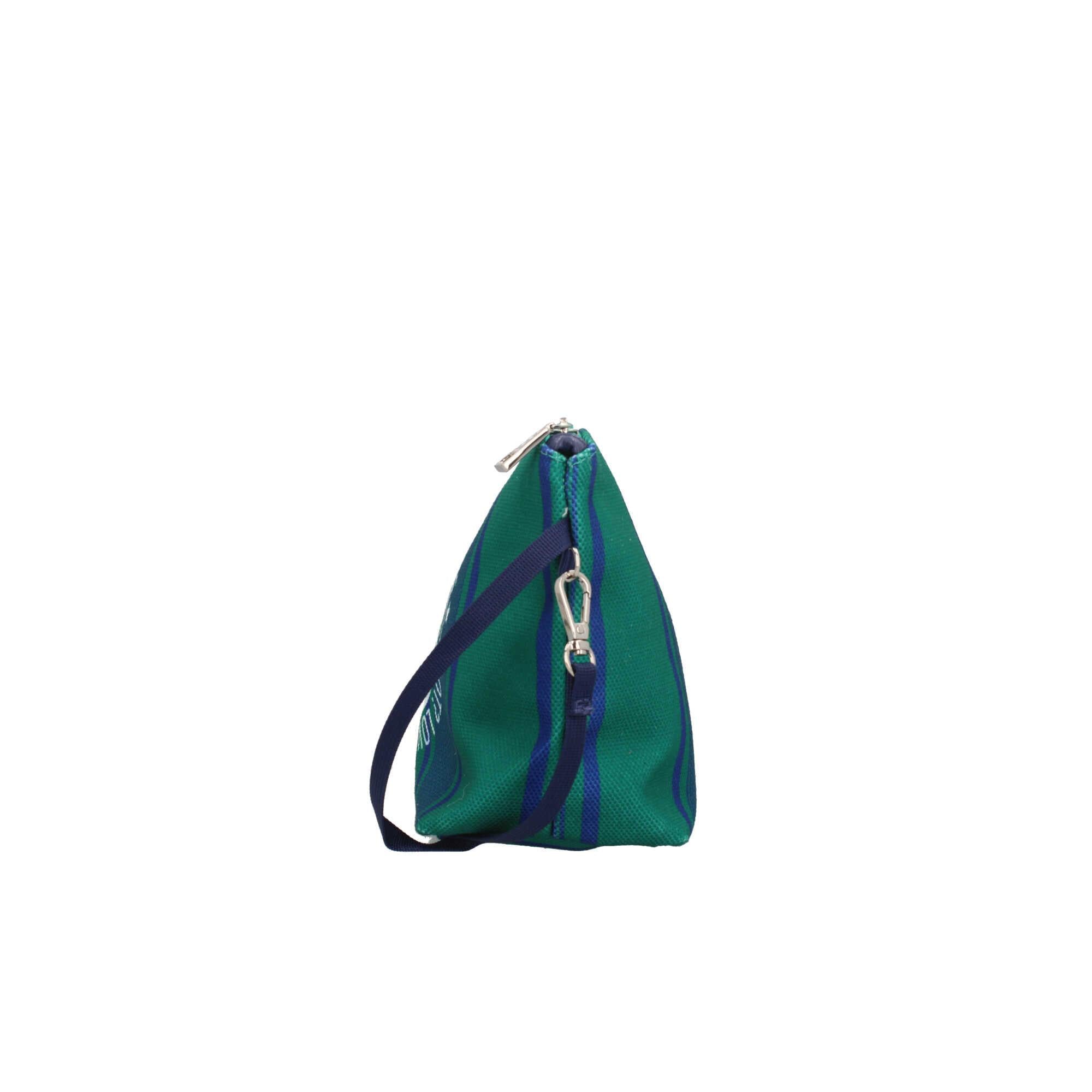 Y Not Pochette a Strisce con Dettaglio Logo