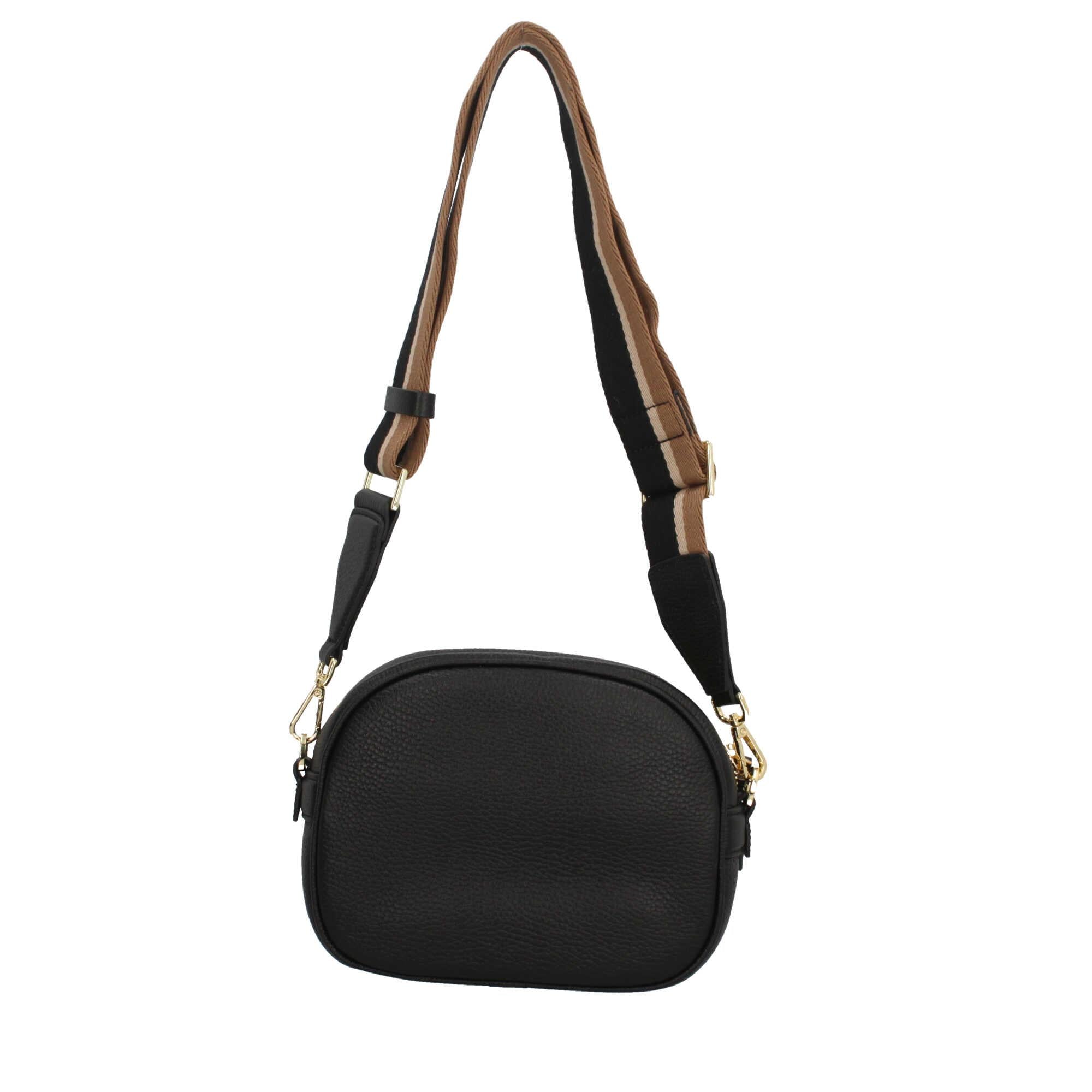 Gianni Chiarini Nina Borsa a Tracolla in Pelle Martellata con Tracolla Regolabile