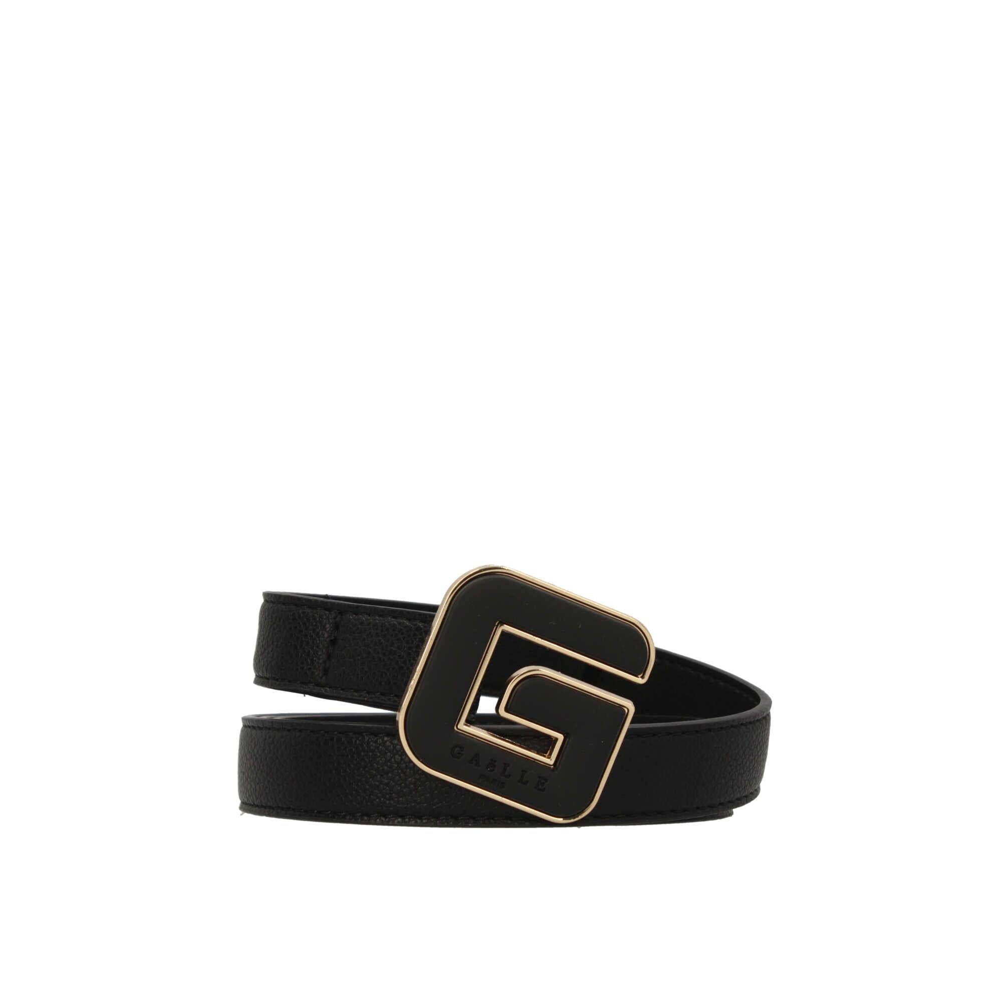 Cintura Gaelle Paris in ecopelle con fibia con logo