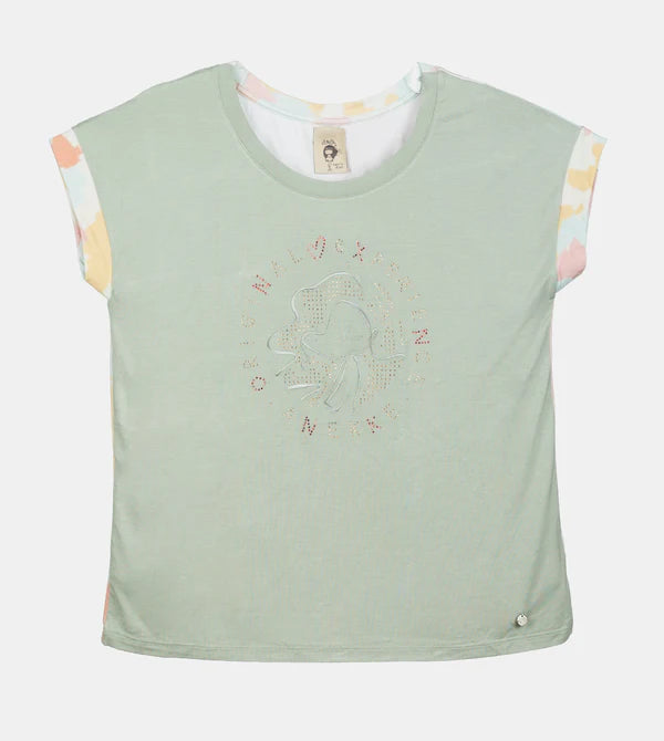 T-shirt Anekke con stampa "Girls Want Alegría"