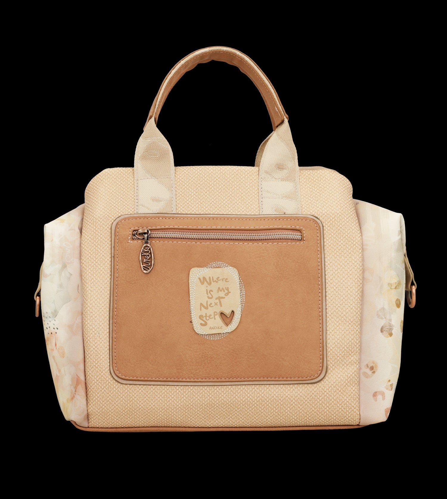 Borsa Anekke raffinata e capiente con illustrazione esclusiva