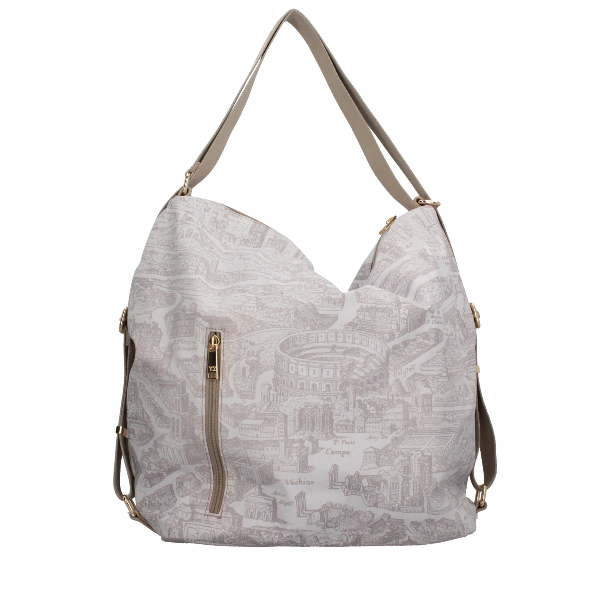 Borsa a spalla YNot versatile con design trasformabile