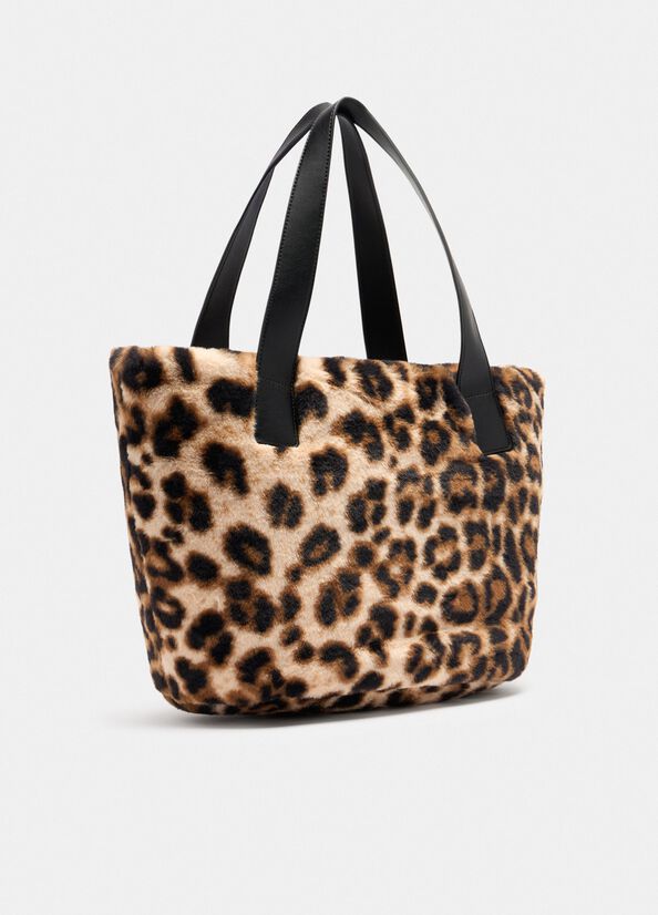 Borsa shopper Liu Jo in pelliccia effetto lavorato