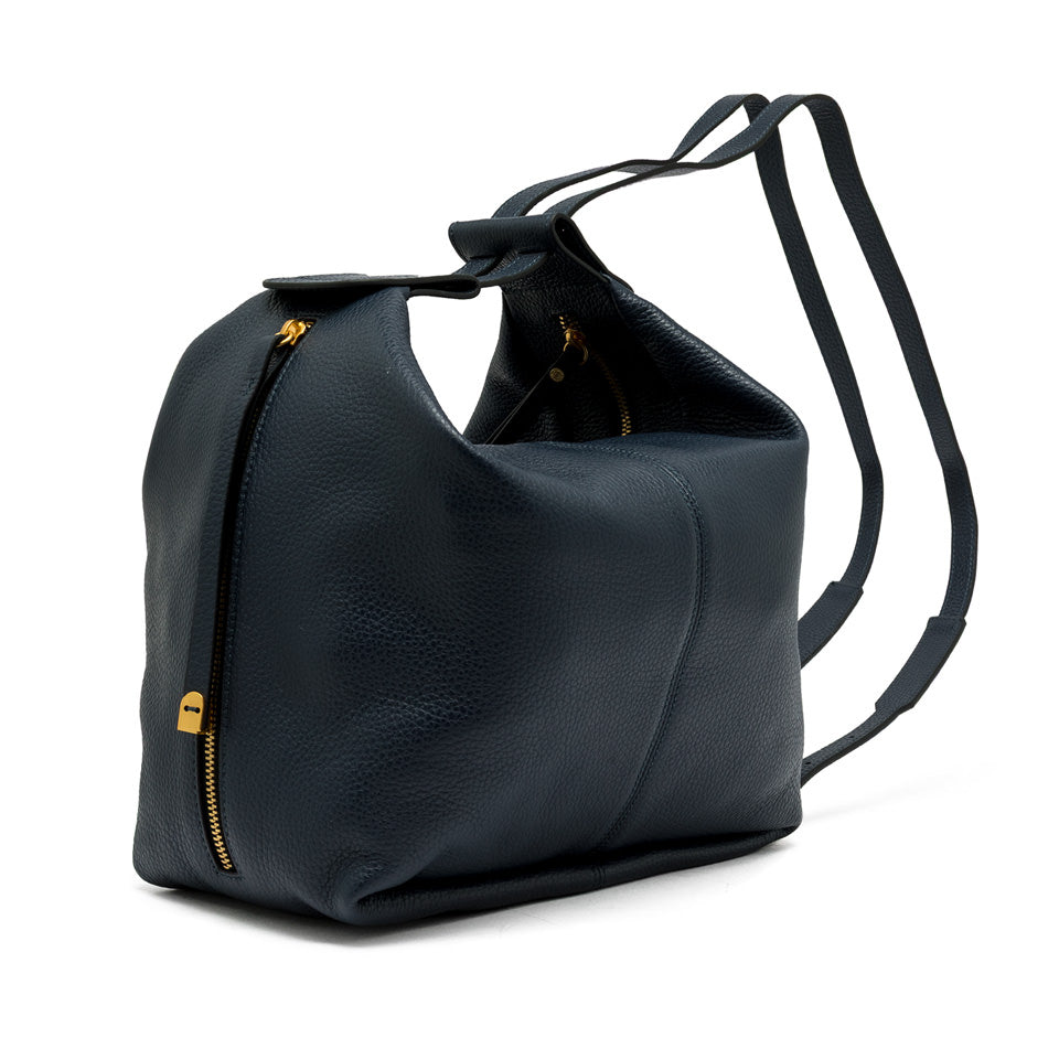 Gianni Chiarini Guia zaino in pelle martellata con doppia zip e tracolle regolabili