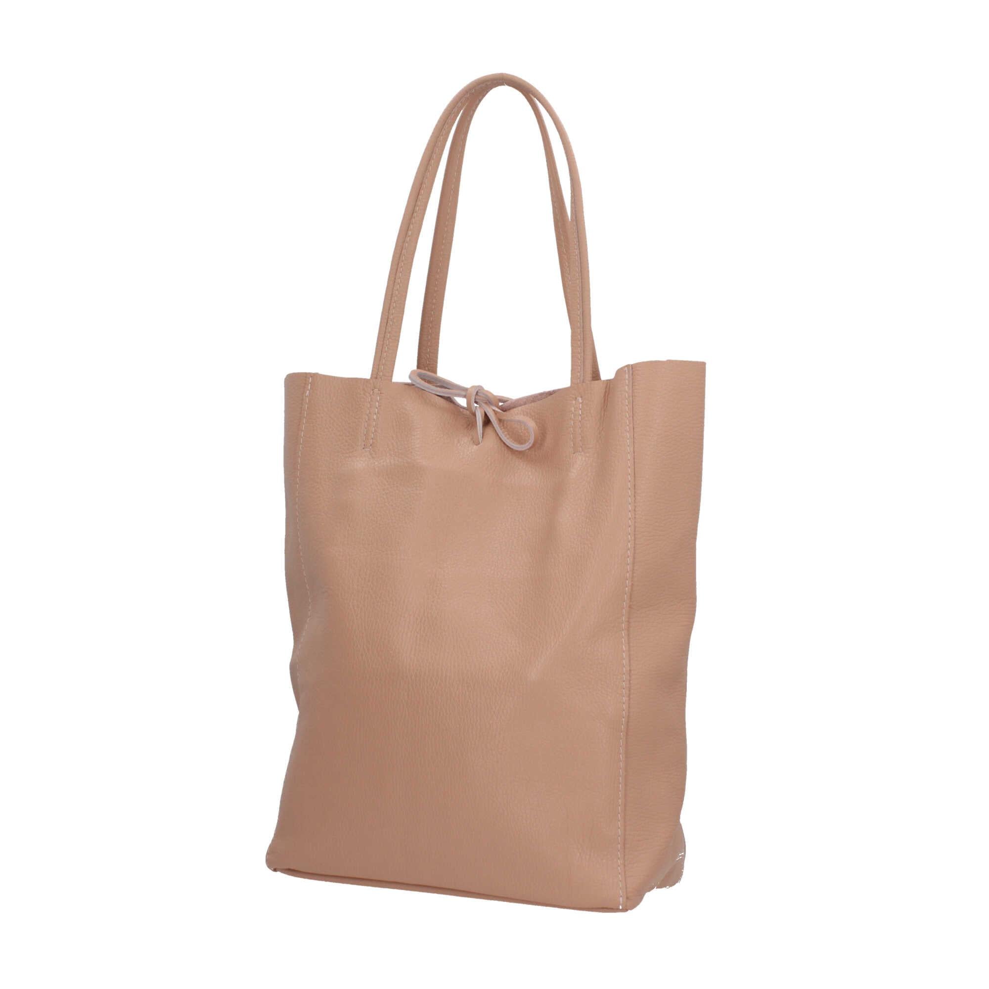 Borse shopping a spalla in vera pelle Made In Italy