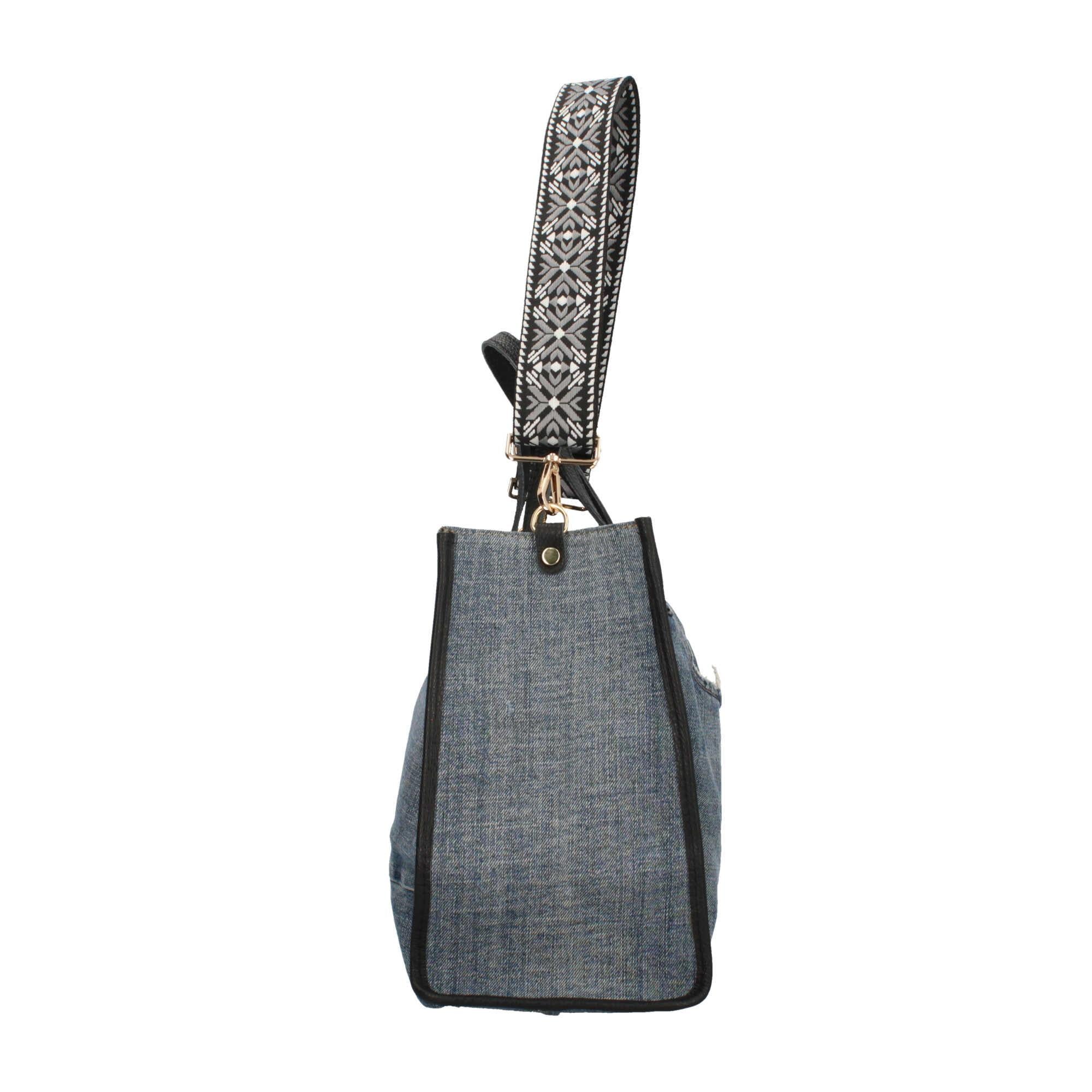 Borsa a mano in Denim Made in Italy