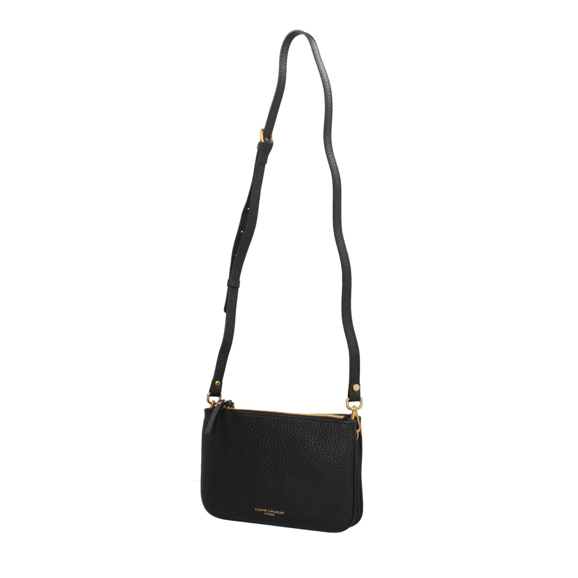 Gianni Chiarini Frida Borsa a Tracolla Casual in Pelle Grana Maxi