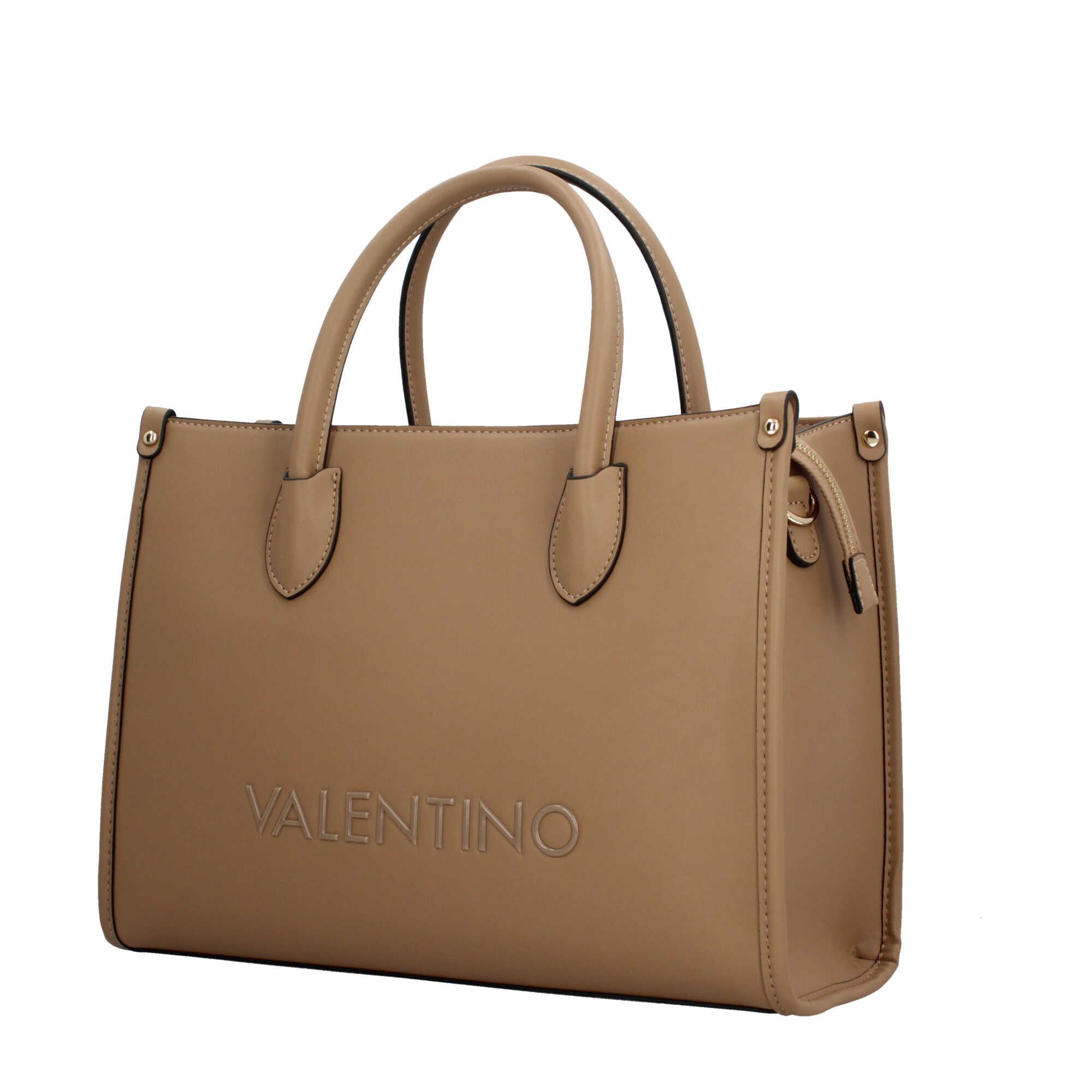 Borsa Shopping Valentino con Tracolla Staccabile e Maxi Logo in Gomma
